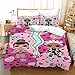Produktbild DFTY LOL Bettwäsche Mädchen, Kissenbezug + Bettbezug cm, Kinderbettwäsche, L.O.L. Surprise ! Puppen, 100% Polyester,Kind Geschenk (07,AU Single 140x210cm)