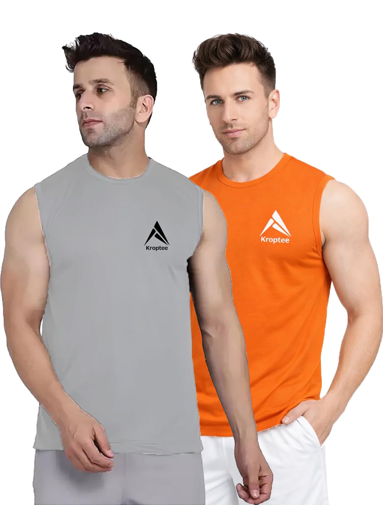 kroptee Stylish Vest for Men |Ganji for Boys - Perfect for Gym Workouts,| Men's Tank Top Regular fit|Cotton Combo Pack of 2 Sports Vest-picture-33