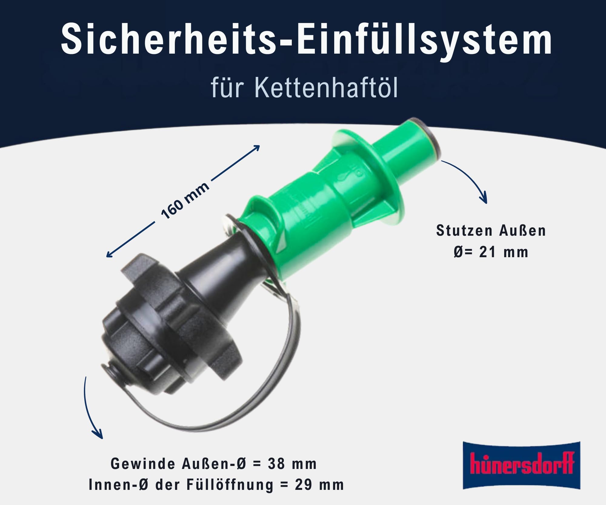 hünersdorff Sicherheits-Einfüllsystem für Doppelkanister STANDARD und PROFI – Ansicht 2