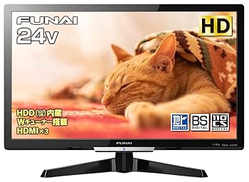 ティアラさん専用全国送料込4年前購入フナイ24型液晶テレビ録画機能内蔵。新品リモ Amazon | フナイ 24V型 液晶テレビ ハイビジョン ダブル