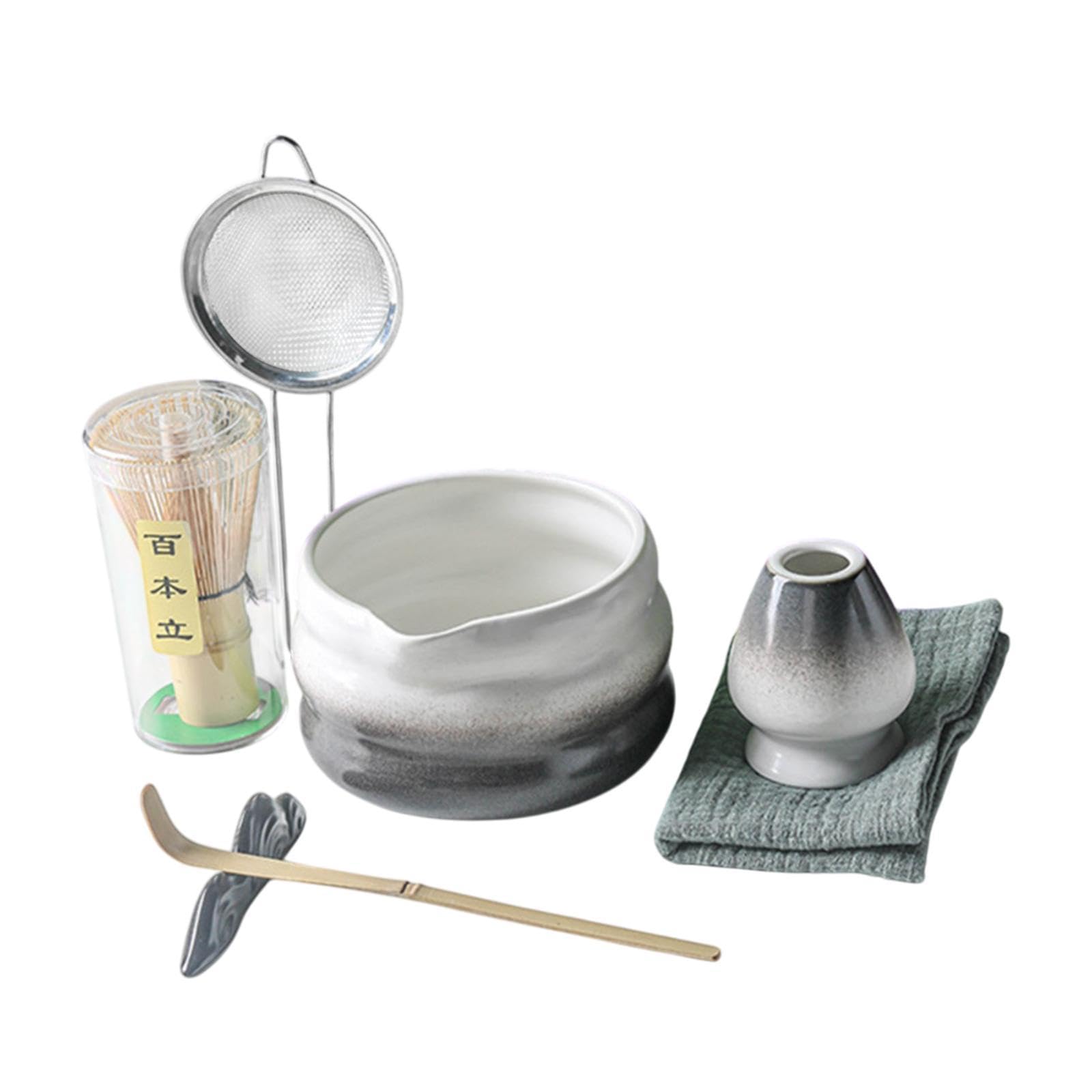 7Pcs Japanese Matcha Tea Set Traditional Matcha Bowl for Party Tea Room Gift Gradient Black|Home & Garden | Food & Beverages | Tea 4