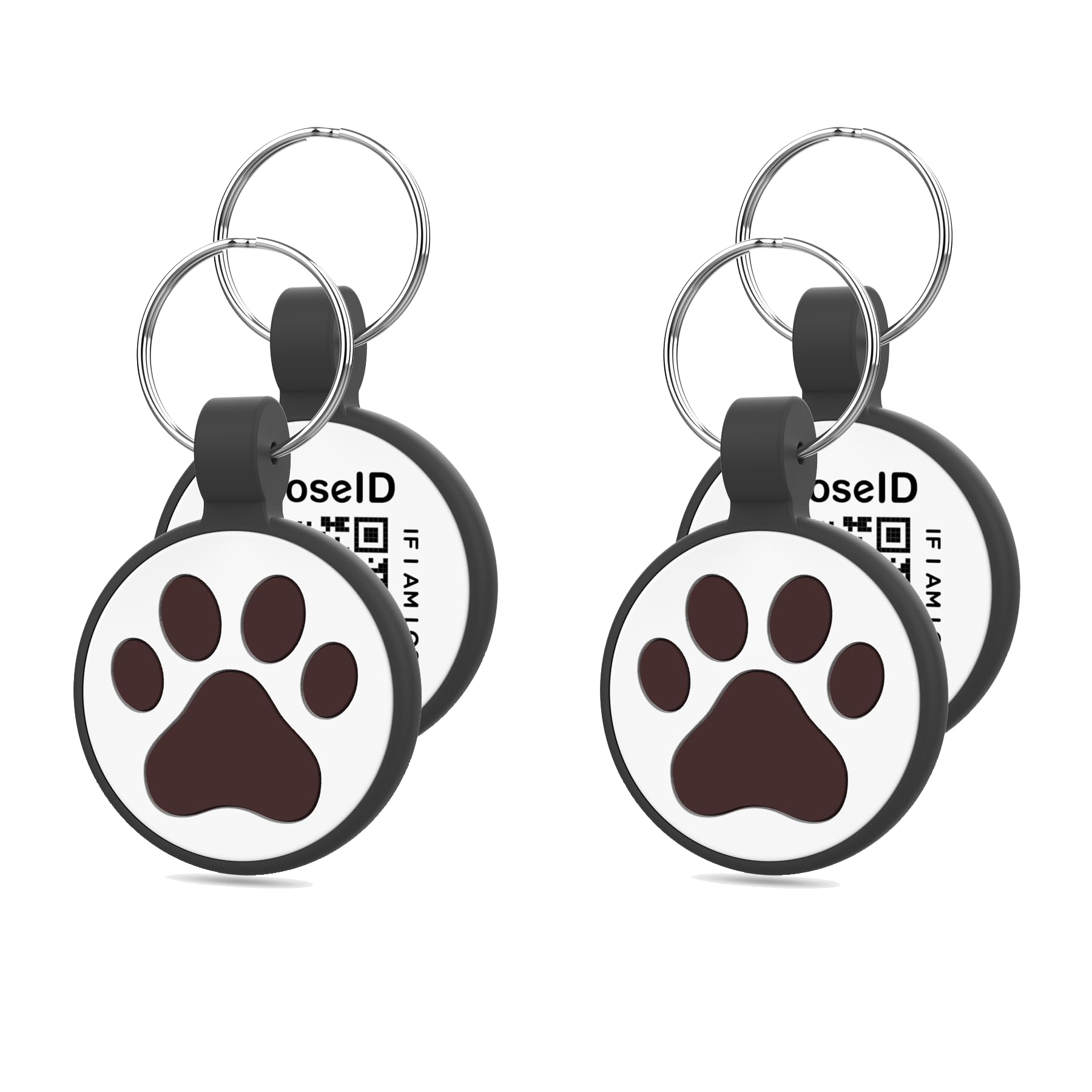 WhoseID QR Code Cat Tag, Modifiable Pet Online Profile Display Page, Multiple Emergency Contact, Silent Silicone, Collar Accessories, Personalized Cat