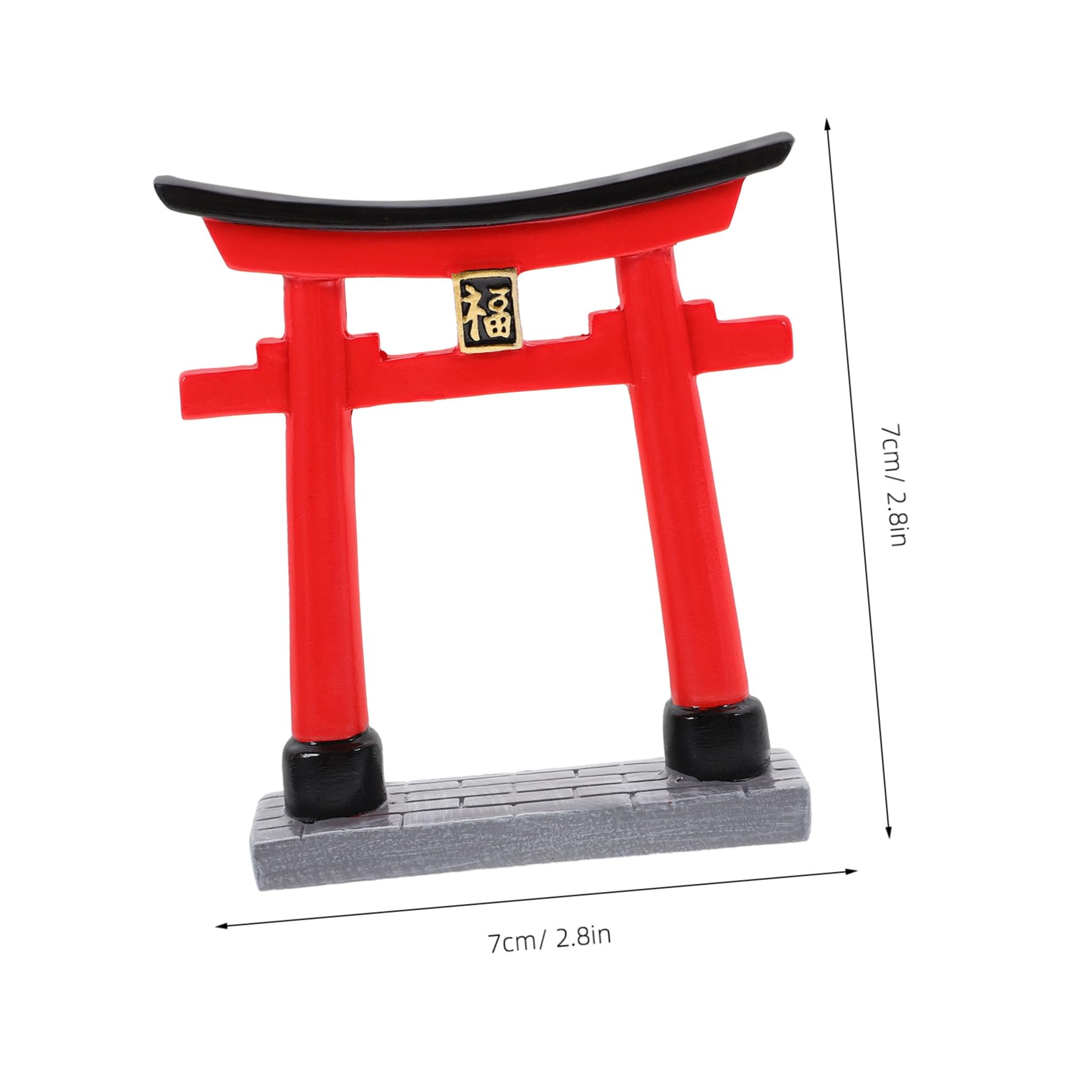 Sosoport 3pezzi Decorazione Acquario Torii Giapponese Scultura Ornamentale Per Paesaggi Accessorio Per e Acquari Per Decorazioni Domestiche e Regali