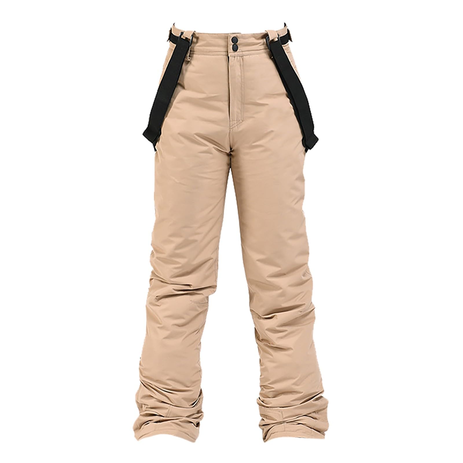 Generisch Pantalones de chándal para hombre, pantalones de esquí para hombre, color sólido, resistentes al viento, para invierno, al aire libre, cálidos y con hombros gruesos, deportivos y cómodos