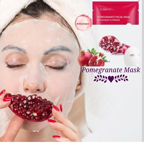 Miniatura 5 de Clementine - Juego de mascarillas hidratantes, 6 en 1, antienvejecimiento e hidratantes, ingredientes naturales, 6 bolsas (0.88 onzas líquidas cada