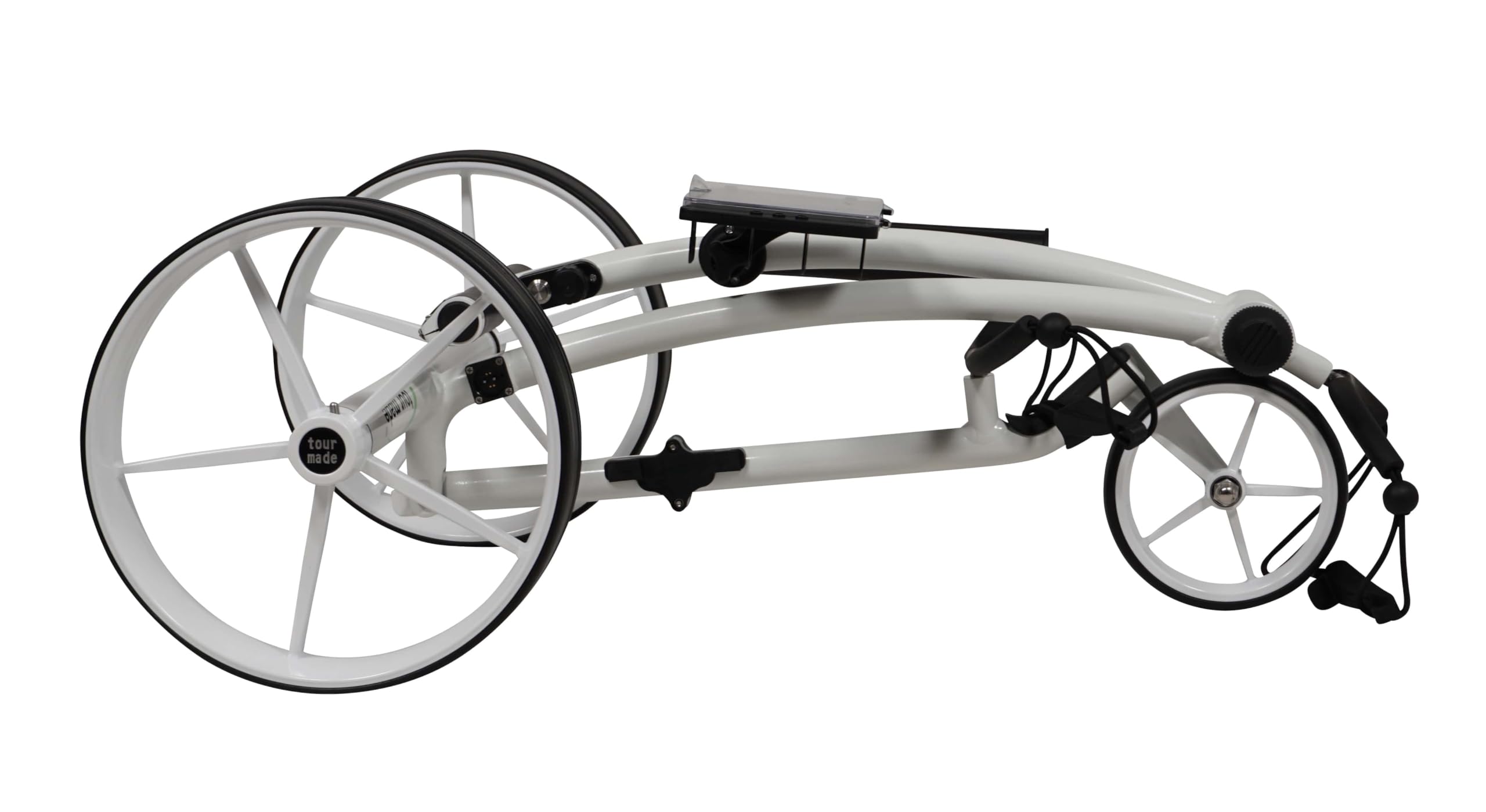 tour made Carro de golf eléctrico RT-670S. Pesa solo 5,5 kg. Gracias al freno de estacionamiento, freno de descenso y equilibrio de suspensión, perfecto para lugares montañosos. Calidad de marca