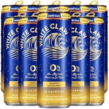 White Claw 10 Pack 0% Alcohol Mango Passion Fruit Non-Alcoholic Premium Non-Hard Seltzer | 15 Calories, Gluten Free, Hydrating Electrolytes