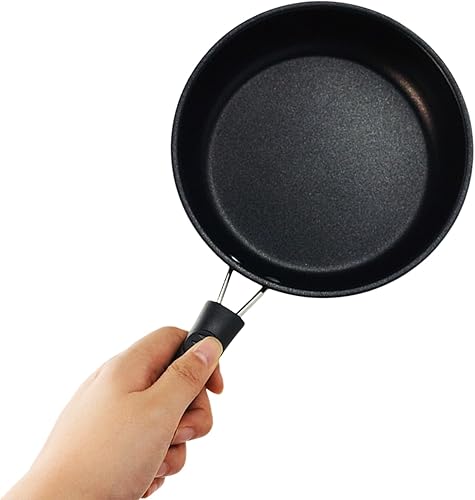 Miniatura 5 de Juego de 2 sartén, mini sartén portátil con revestimiento de mármol antiadherente y mango resistente al calor, sartén más profunda para el hogar,