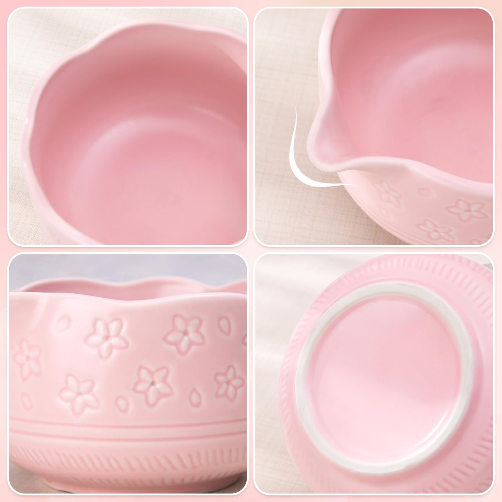 Matcha Kit - Matcha Set 7 pezzi: ciotola in ceramica, frusta e portafrusta, cucchiaio in bambù e porta in ceramica, colino, strofinaccio, regali per principianti e appassionati con elegante scatola