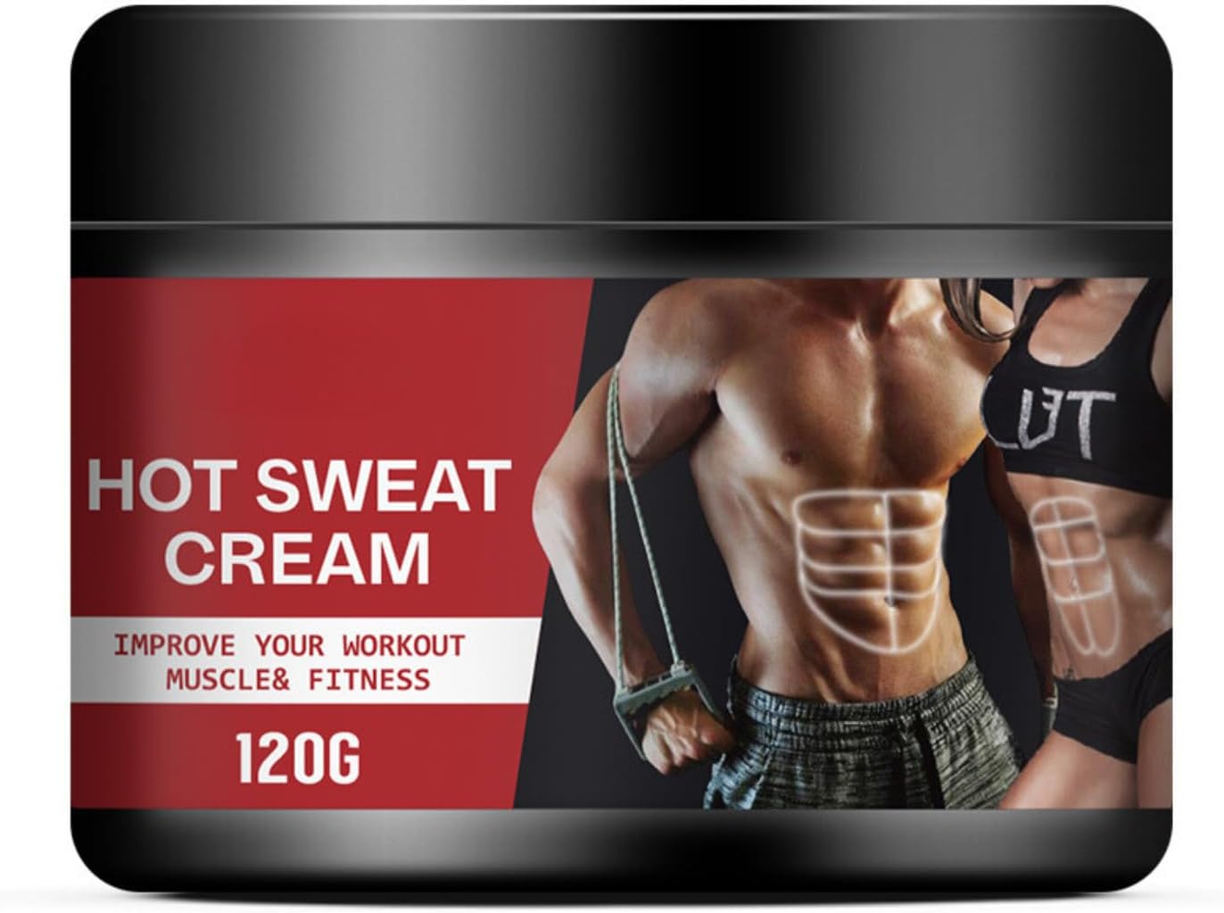 Premium Hot Cream Sweat Enhancer - Firming Body Lotion for Women and Men and Body Sculpting Cellulite Workout Cream - Ultra Moisturizing Invigorating Body Firming Cream with Natural Oils 120g