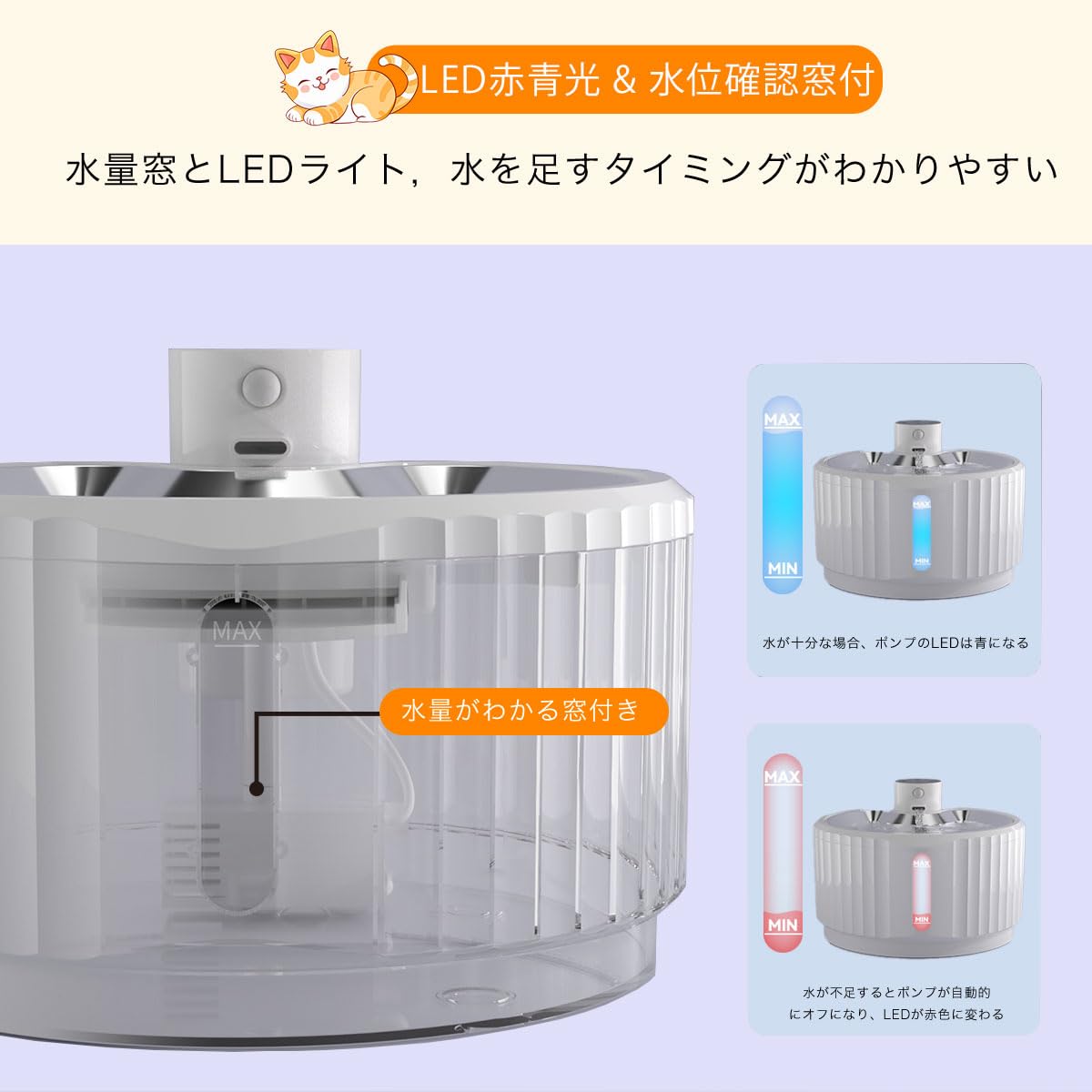 MILA&LOUIS コードレス自動給水器サムネイル3