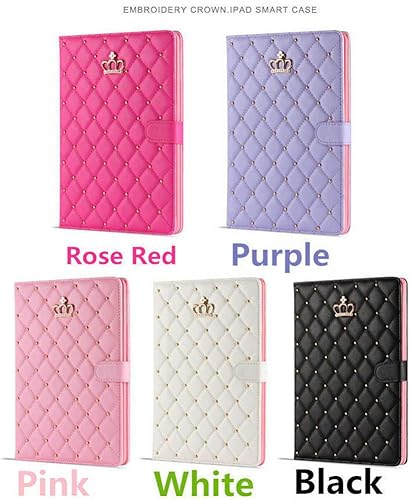 Miniatura 6 de Topwin Funda Linda con Corona para iPad Mini 7 (A17 Pro) 2024Mini 6 2021, Cuero PU Brillante con Diamantes, Función Automática de EncendidoApagar