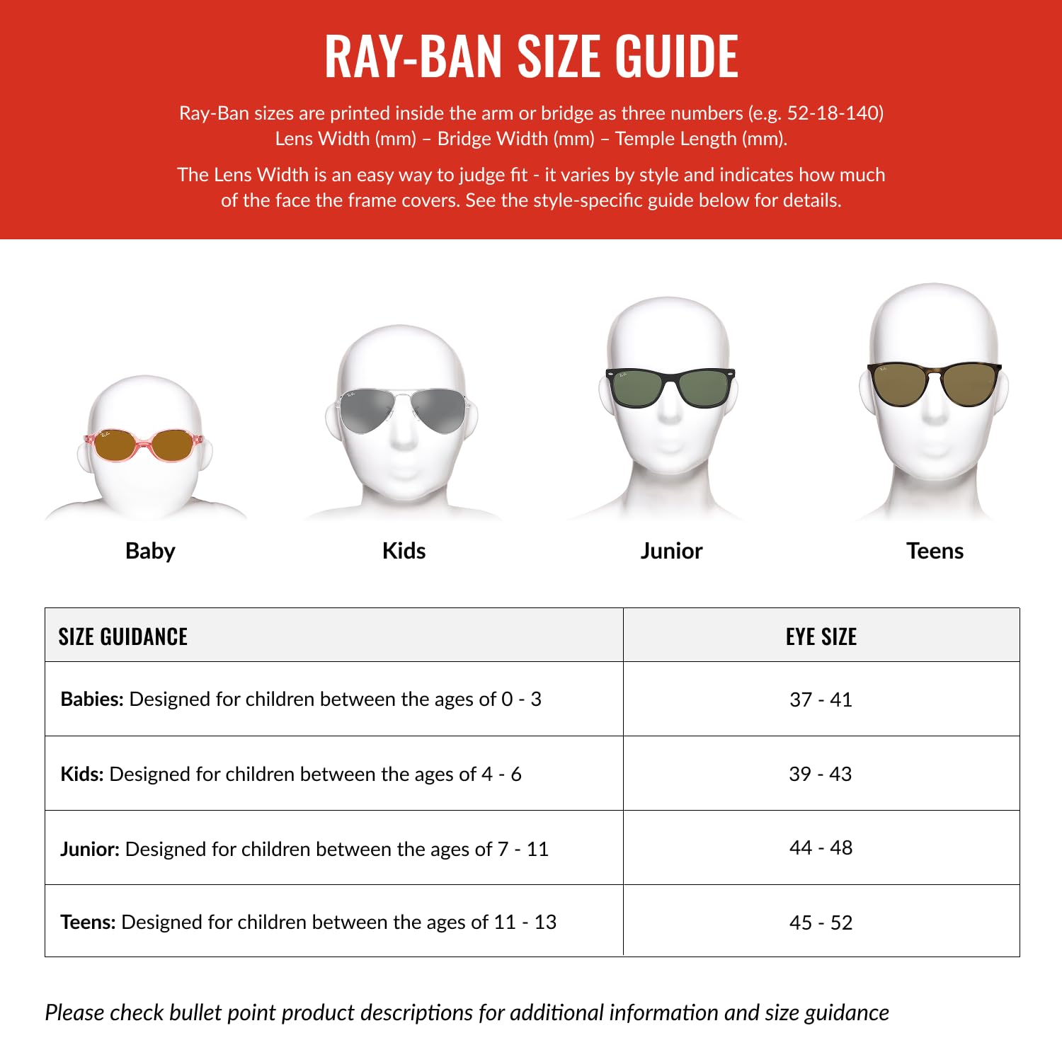 Ray-Ban Occhiali da sole quadrati Rj9140s Street Neat per bambini