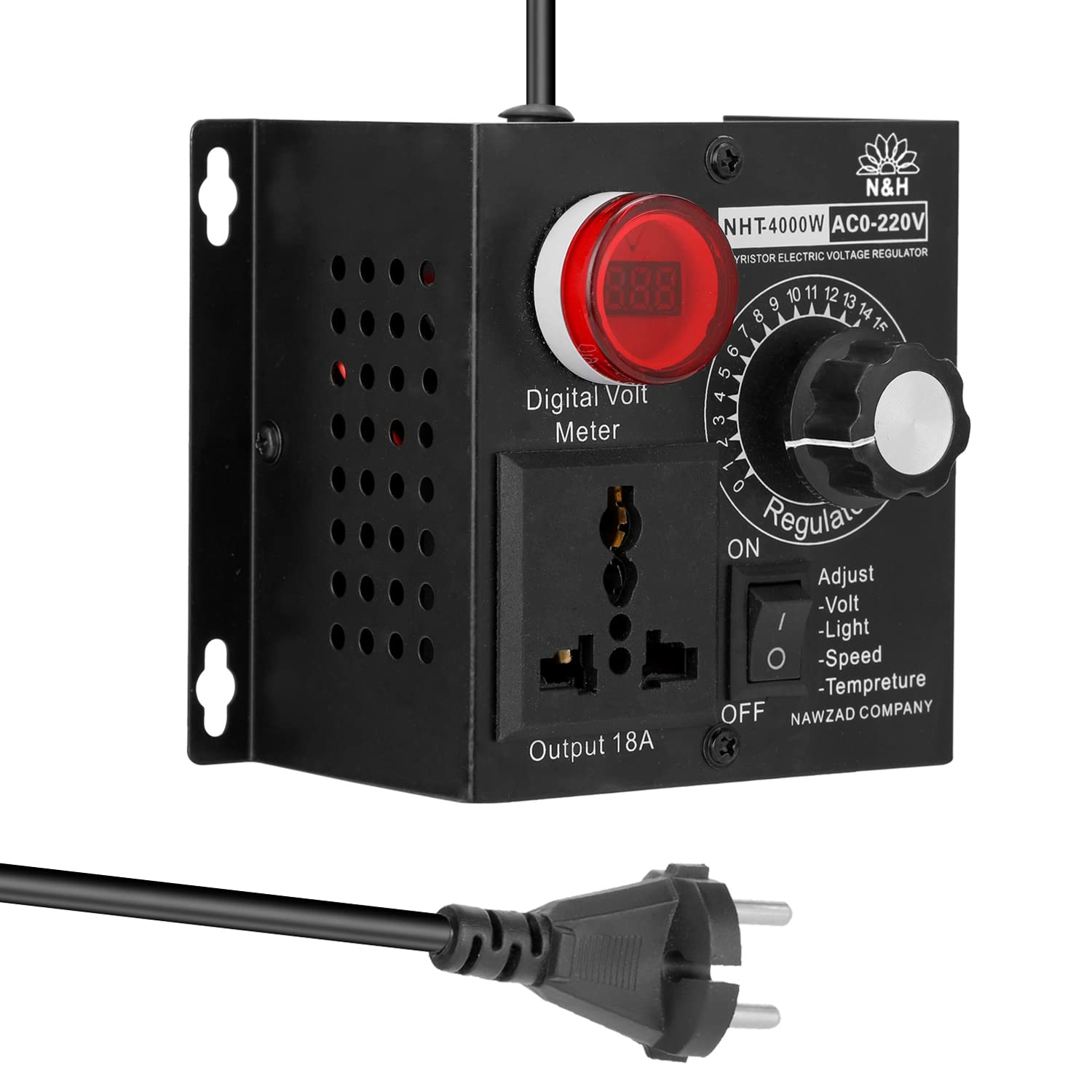 Variateur de tension AC 220V contrôleur 4000W haute puissance pour température