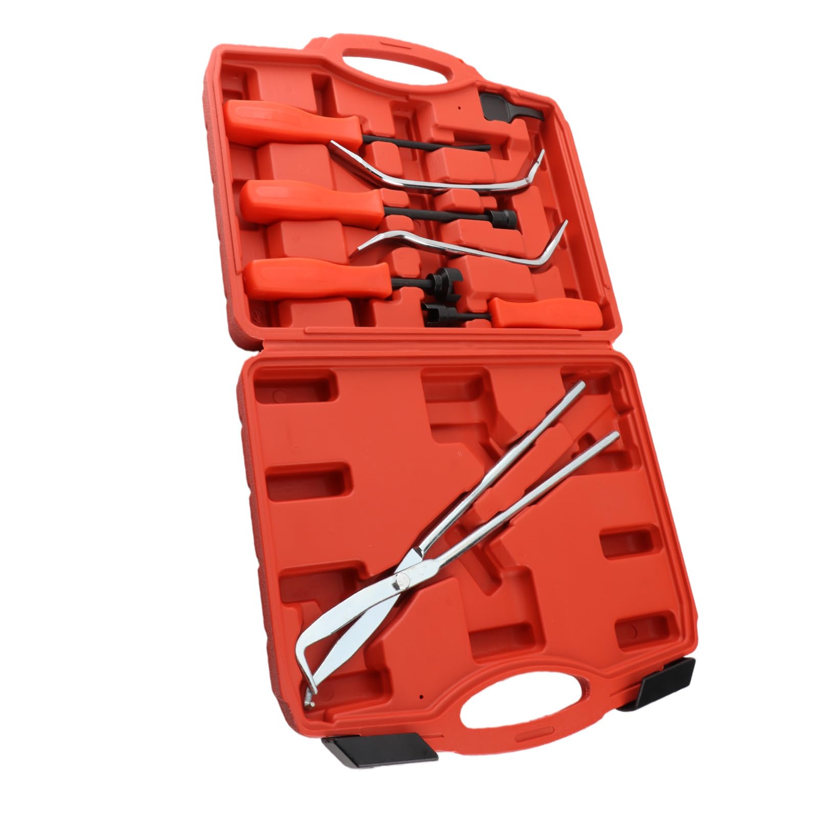Kit di Attrezzi per Freni a Tamburo, Pinze per Molle Freno da 8 Pezzi con Cucchiaio di Regolazione, Strumento di Rimozione Installatore per Auto e Camion Leggeri