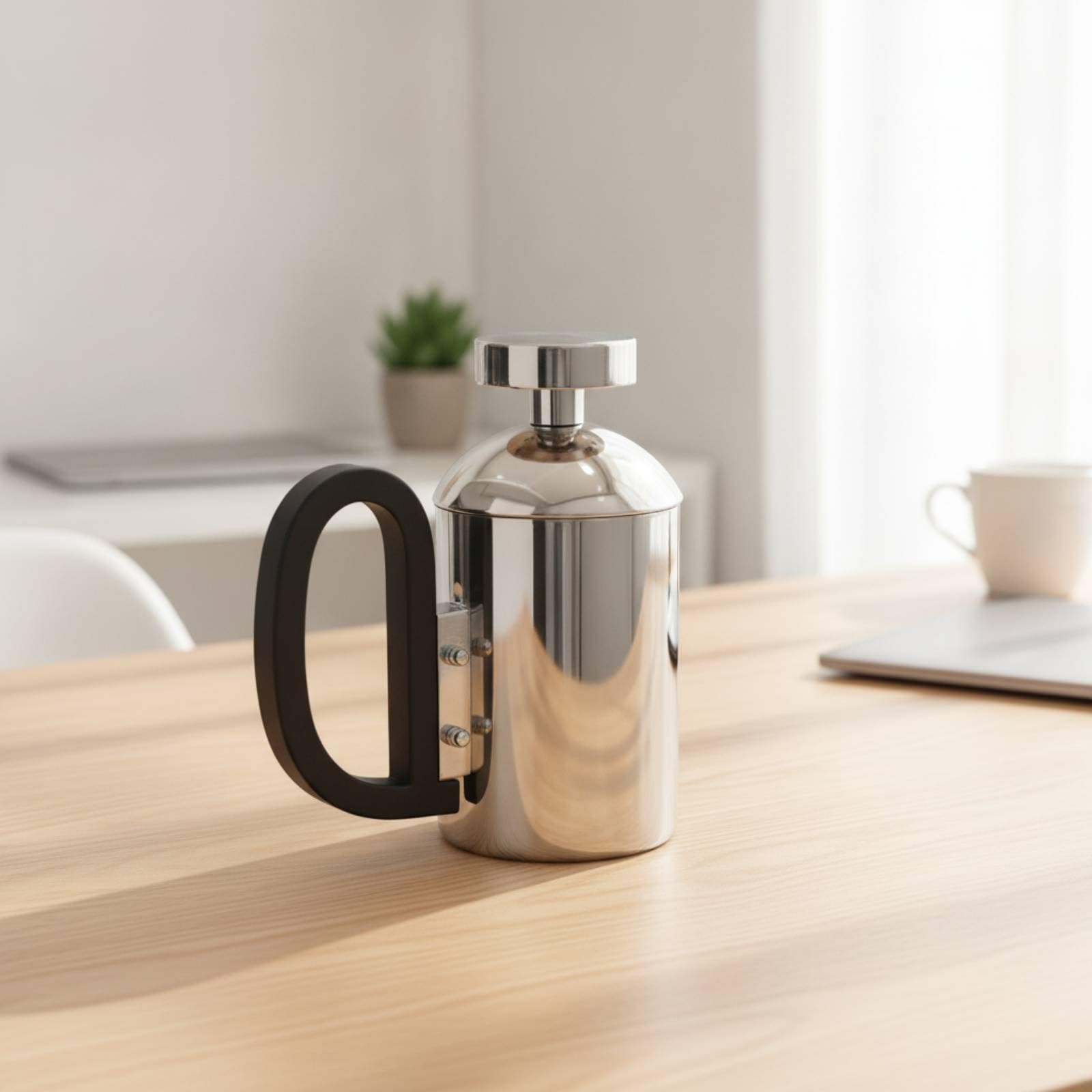 Bollitore per Pour Over Antiruggine, Argento, Acciaio Inox, Modello Grande, Grande, Altezza 27 Cm