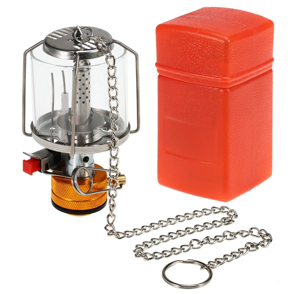 Outdoor Camping Gas Laterne Piezo Zündung Tragbare Mini Gas Zelt Lampe Licht Camping Ausrüstung Kochen Zubehör