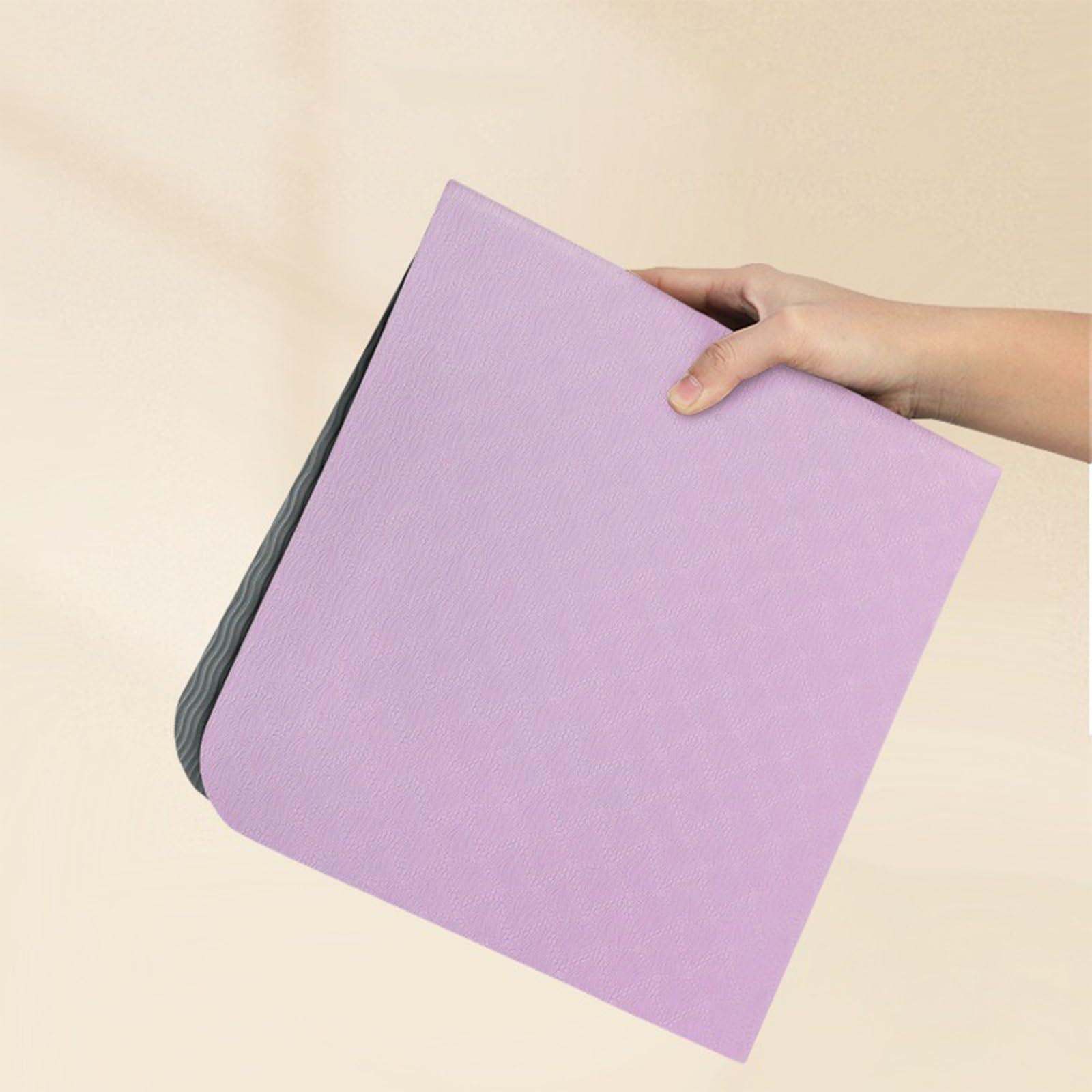 Esterilla Doblable Para Yoga Mat Antideslizante Y Ligera de Material Esterilla Entrenamiento EcolóGico ElastóMero TermopláStico for Pilates Estiramientos Hombre/Mujer