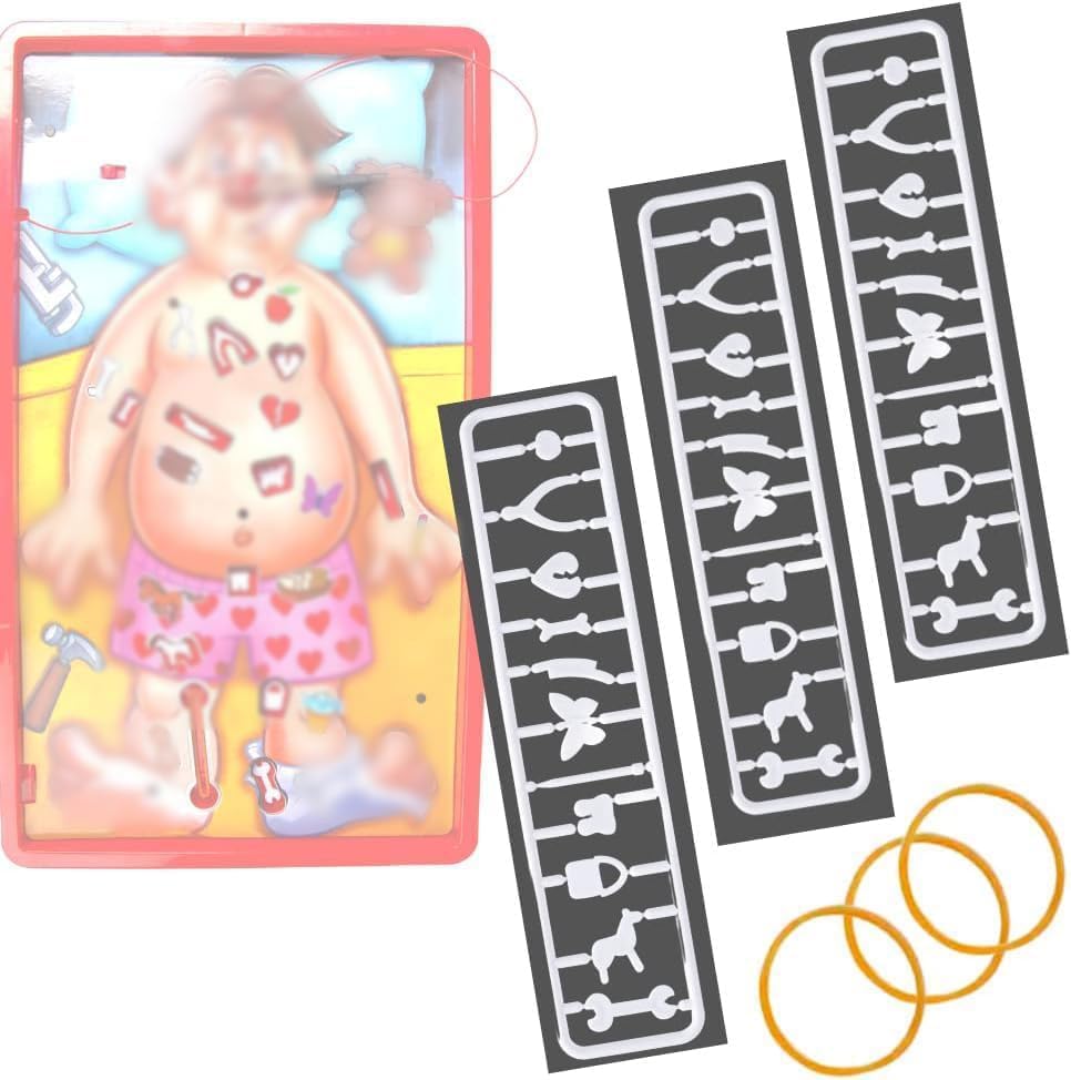 3 Sets-Operation Skill Game Pieces & Replacement Part(Operation Game Not Included)