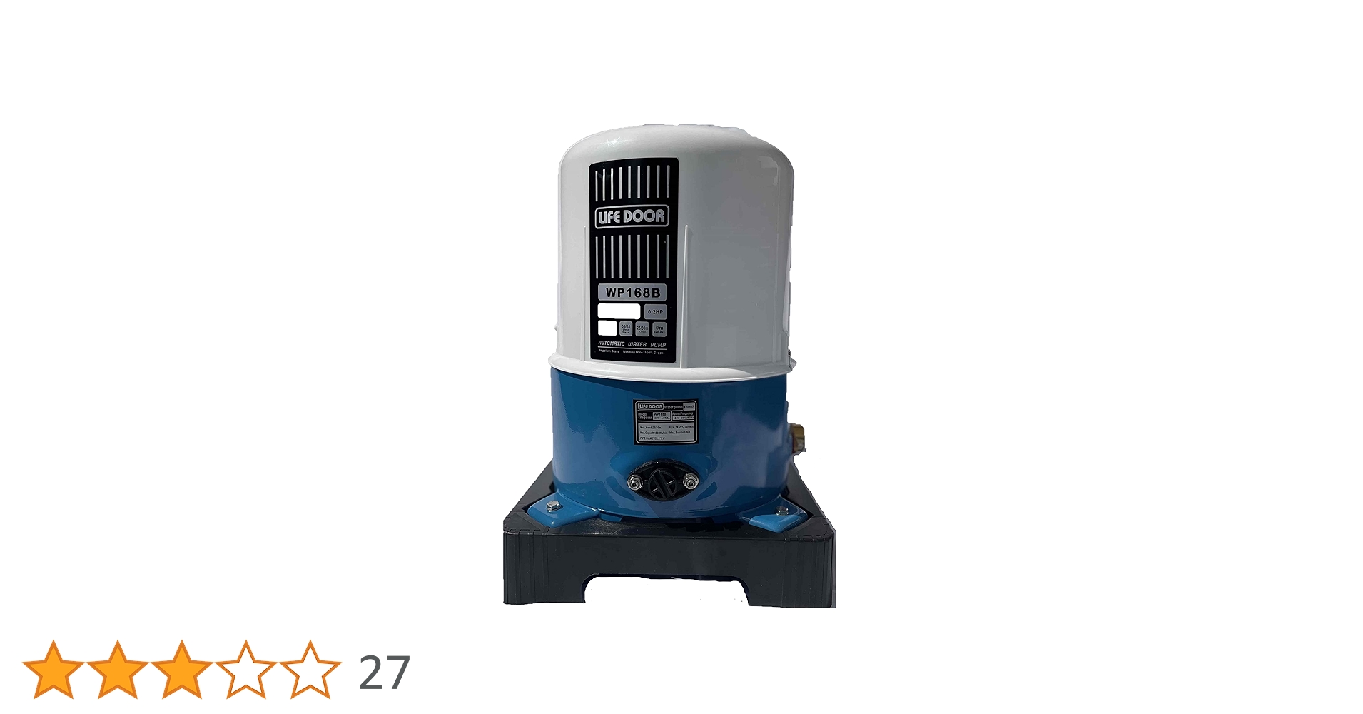 静音小型ハイパワー井戸ポンプ　自動給水電動井戸ポンプ 最大給水深9m 100V 電動井戸ポンプ 最大給水深9m 自動給水タイプ 静音小型ハイパワー