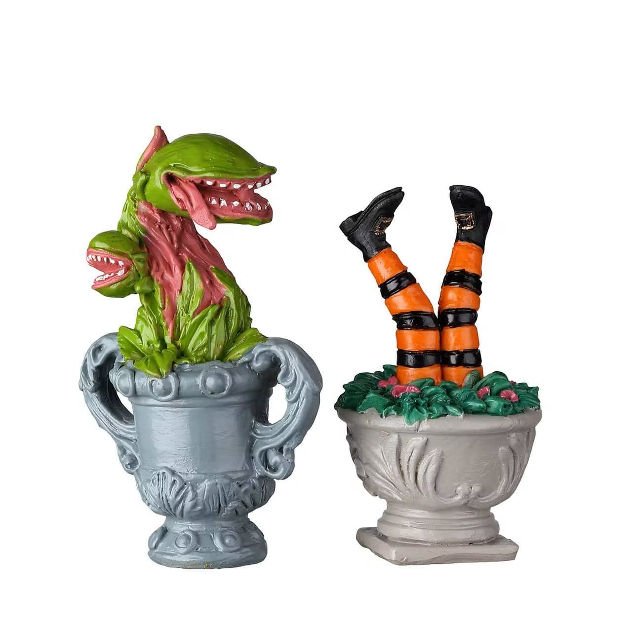 Lemax - Spooky Planter Urns, Set Of 2