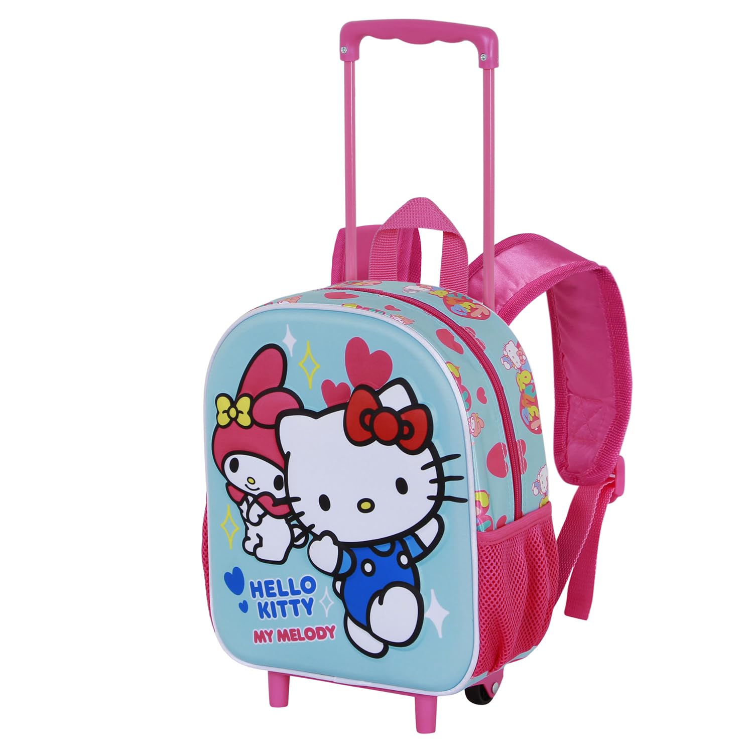 Karactermania Small 3d Backpack With Wheels Sanrio Zaino Piccolo 3D con Ruote Sanrio Unisex - Bambini e ragazzi (Pacco da 1)