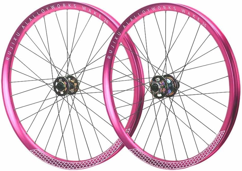 26/27.5インチ マウンテンバイク ホイールセット 6ボルト ディスクブレーキ 450クリック アルミ合金フロント リアホイール