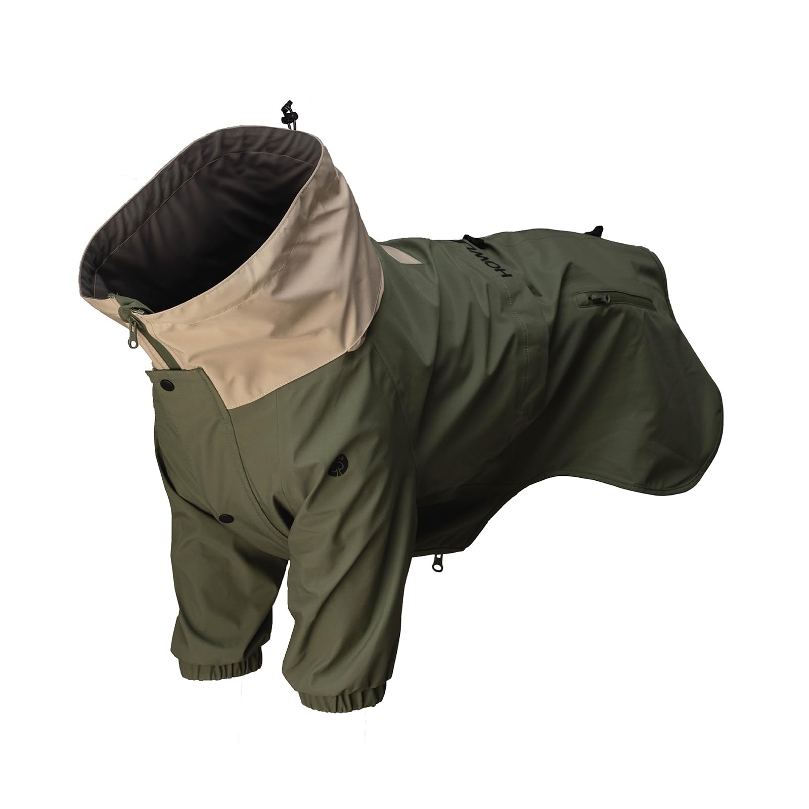 Chaqueta impermeable para perro Midnight Forest, ligera, ajustable y plegable, impermeable ideal para senderismo y mochileros, impermeable, con capucha plegable, perros medianos 50 (S)