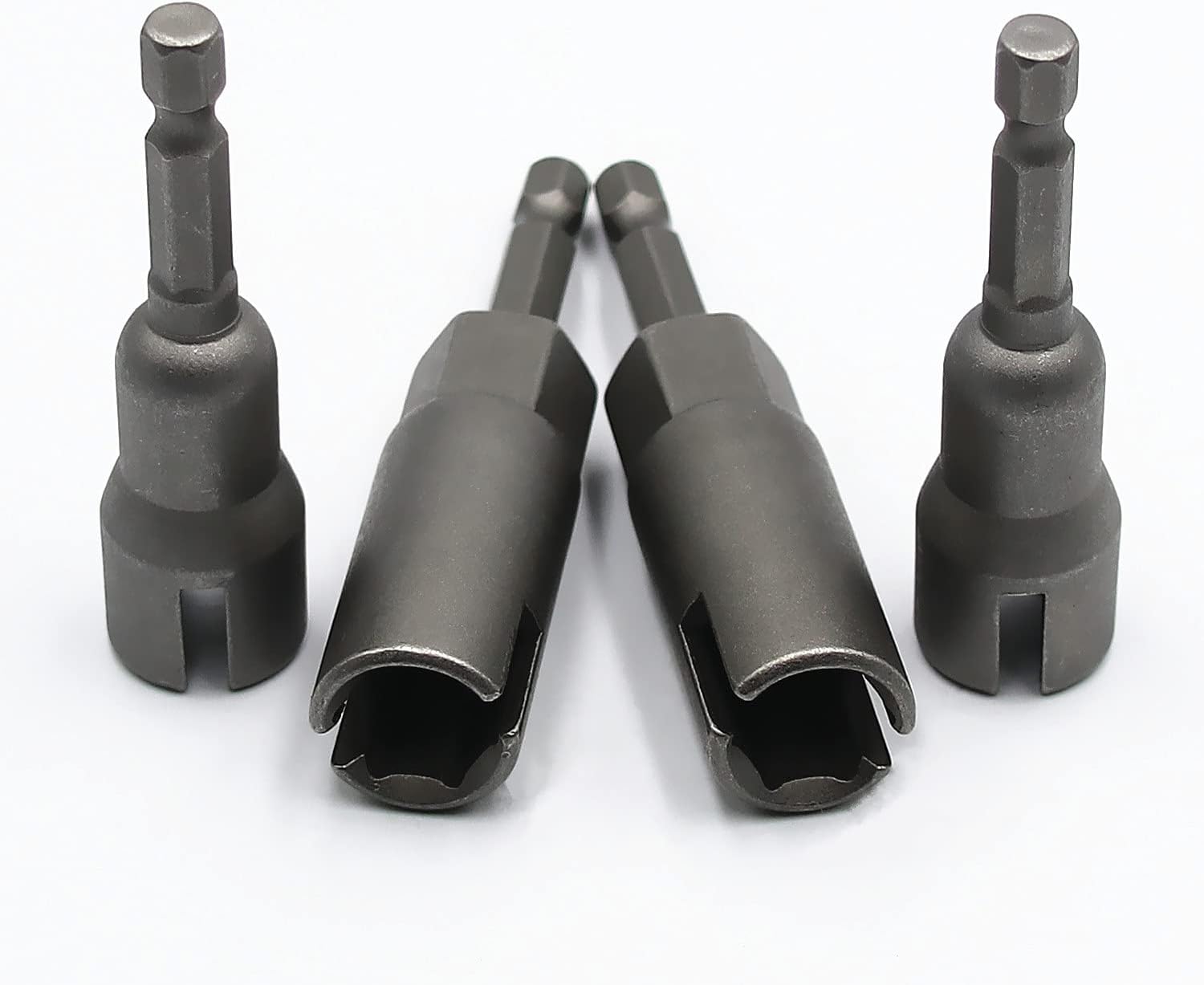 2PCS Deep Power Wing Nut Driver and 2PCS Slot Wing Nut Driver set for Panel Nuts Screws Eye Q Hanger C Hook Bolt