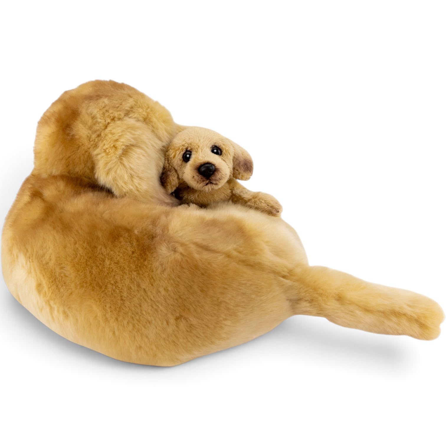 Carl Dick Labrador avec bébé 30 cm. Peluche, Jouet en Peluche, Animal en Peluche 3618