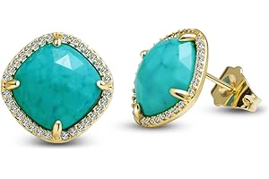 Enhance Your Charm with Graceful Turquoise Stud Earrings: A Timeless Accessory for Women