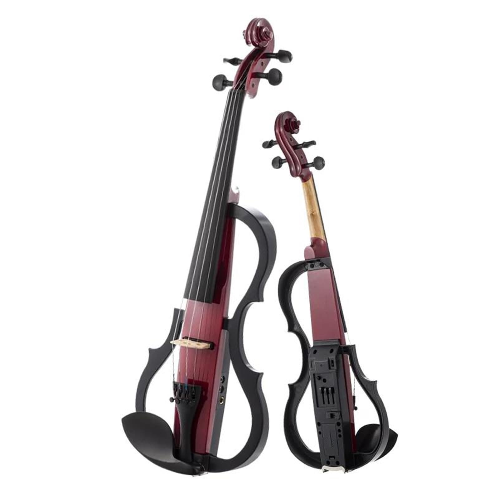 Kit Di Violino Professionale Violino Elettrico Rosso Per Principianti 4/4 3/4 1/2 1/4 Violino Elettrico Fatto A Mano