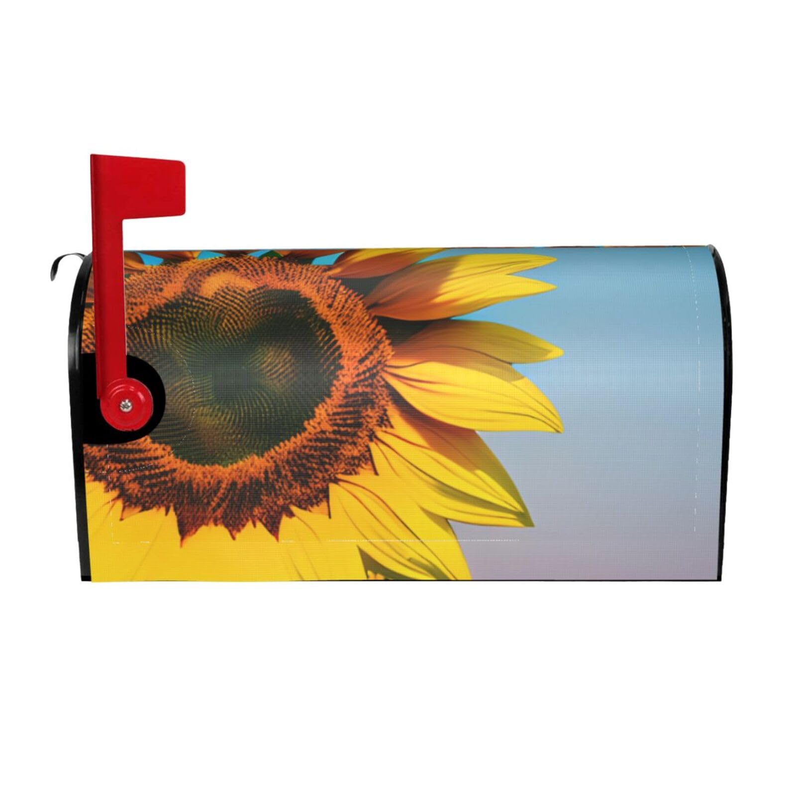 Sunflowers Flowers Print Mailbox Cover Wraps Post Letter Box Cover Decor For Outside Garden Yard Farmhouse Home