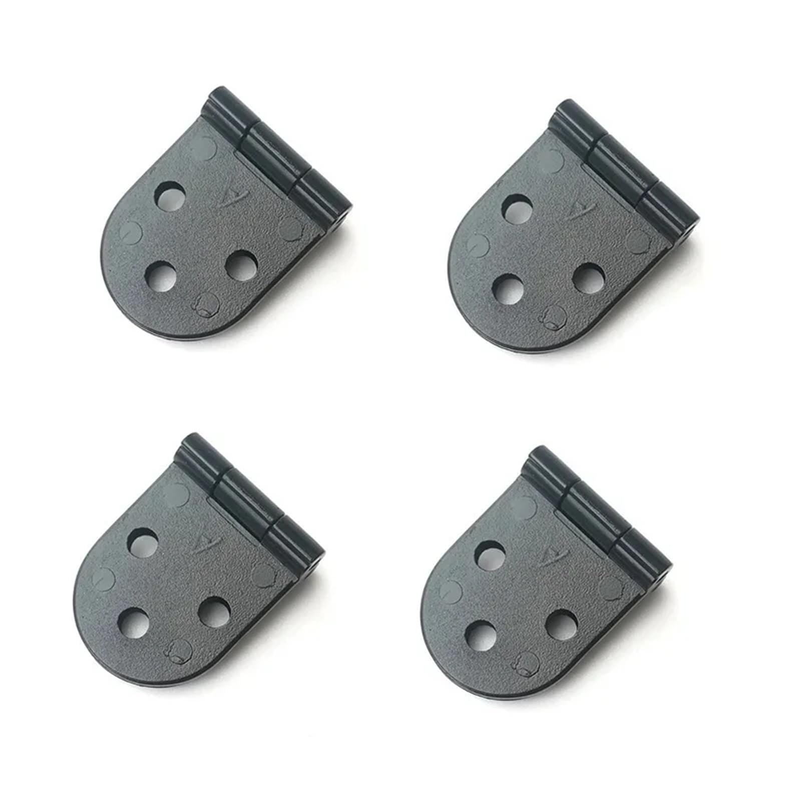 Składane akcesoria na biurko, zawias, stop cynku, 80 x 30 mm, szafka okienna, 4 szt. (jasny srebrny)