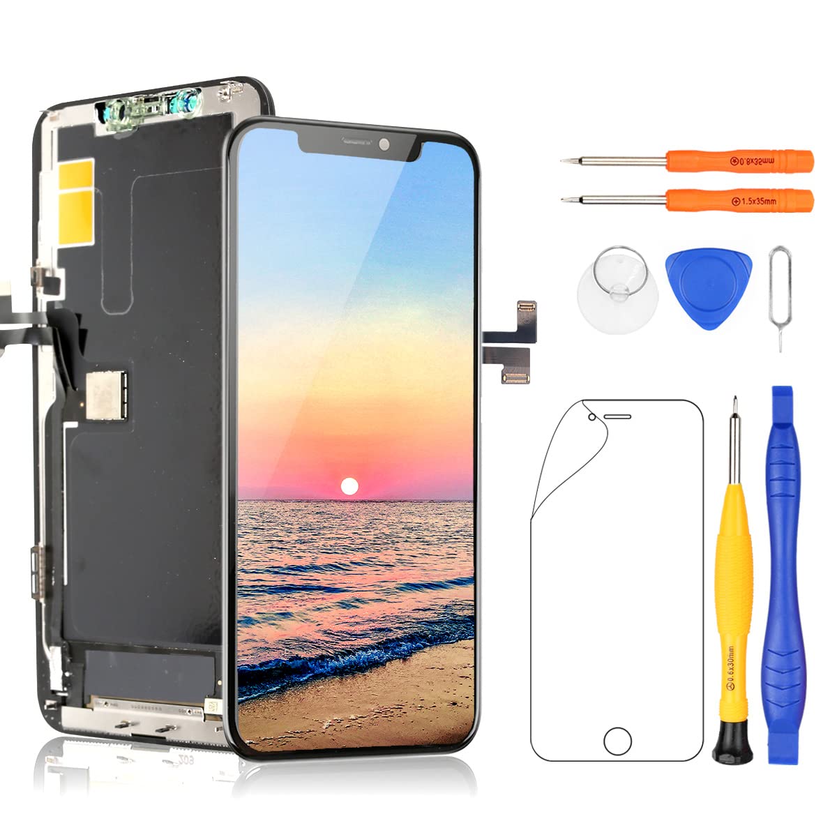 Yodoit for iPhone 11 Pro Max OLED Screen Replacement [Not LCD] 3D Touch Display Digitizer with Repair Tool Kit, Compatible with Model A2161, A2218, A2220