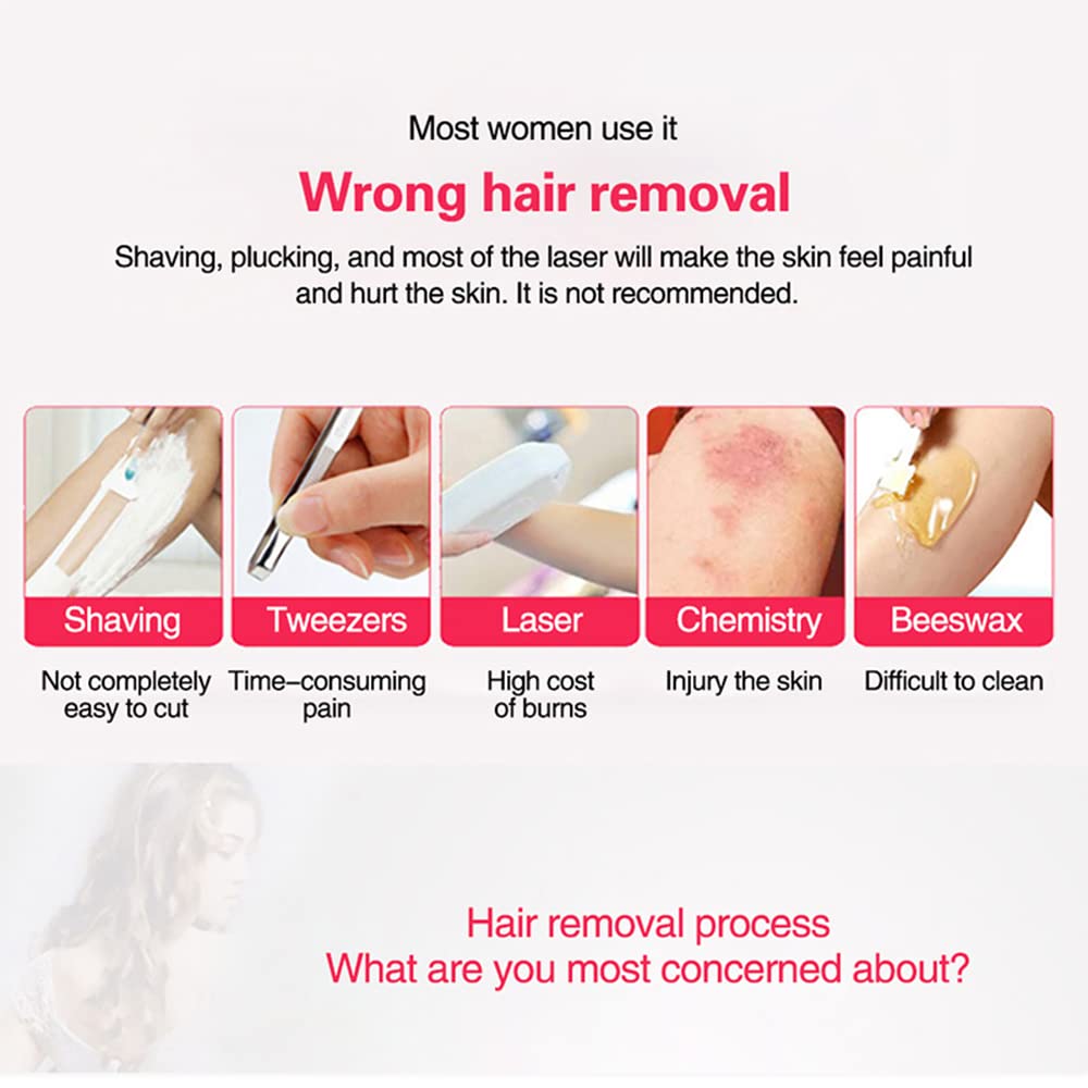 Ricarica 4 in 1 Lady Shaver Epilatore Depilazione per Le Donne Depilatore facciale indolore Depilatore per Il sopracciglio Bikini Trimmer