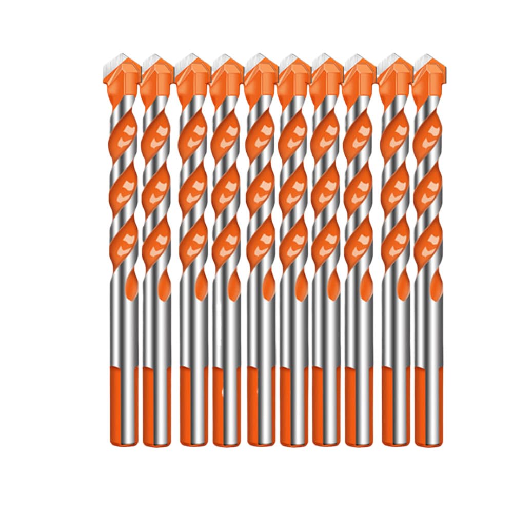 3-12mm Triangolo Filettato In Acciaio Al Tungsteno Per Piastrelle Da Parete Punta Per Calcestruzzo Per Uso Domestico Marmo Overlord Trapano Trapano Elettrico A Mano, 4mm X10