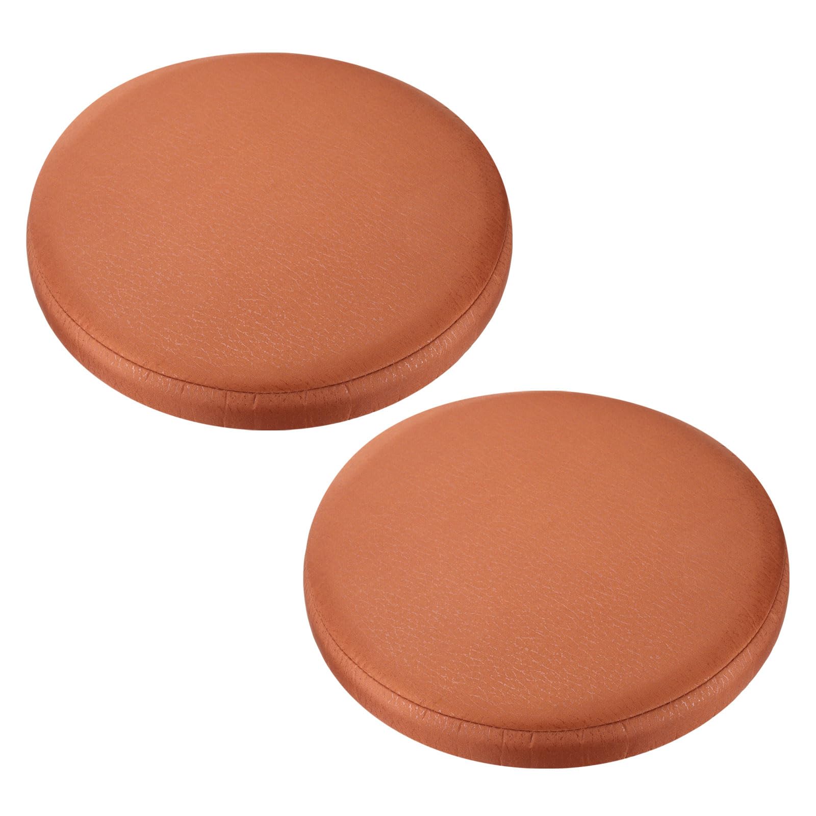 Uxcell 2pcs Bar Stool Cushions, 12 Inch Round Bar Stool Cover Seat Cushion, Suitable for Chairs Stool Slipcovers Brown