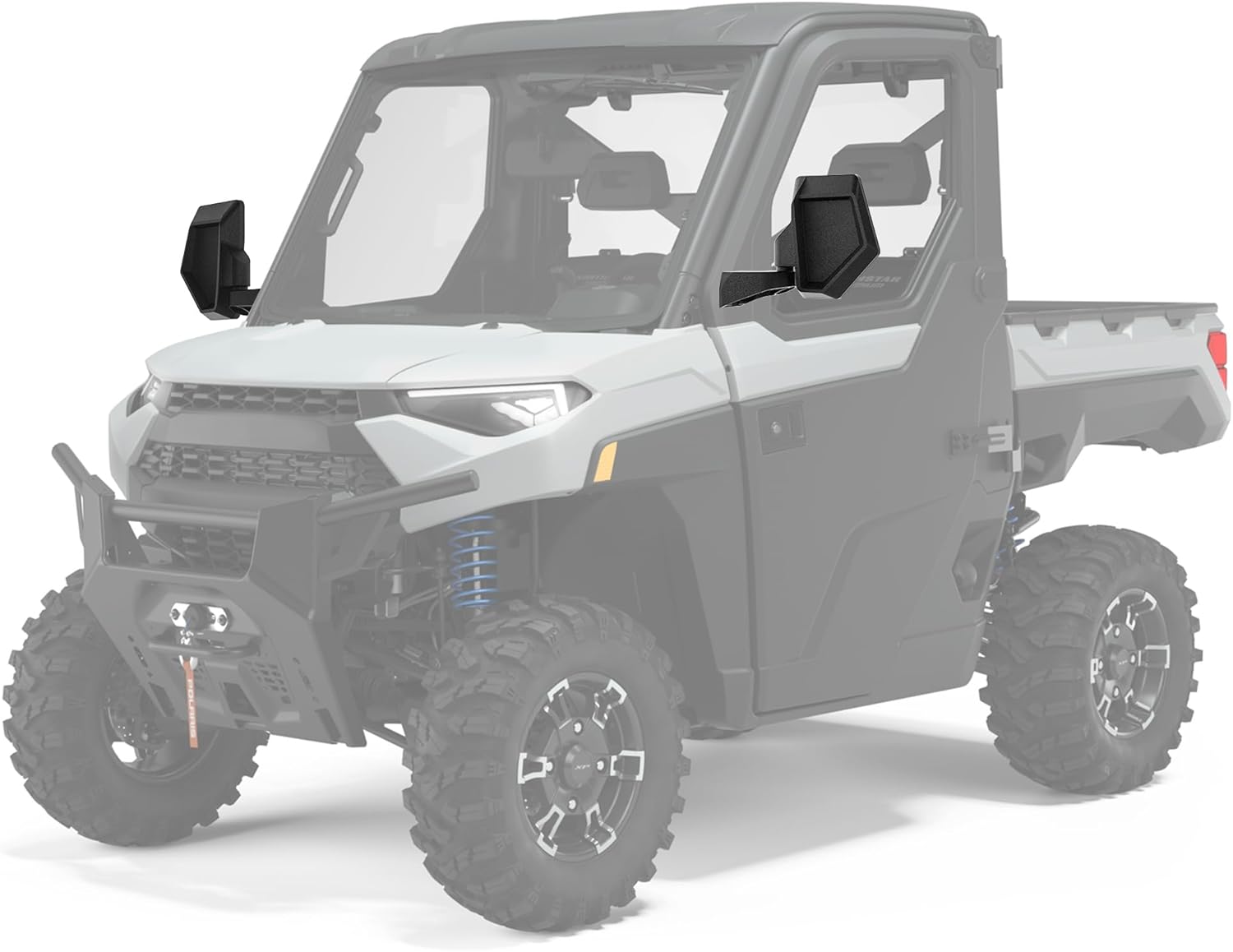 Upgraded Ranger Side Mirrors Door Mounted, Esploratori UTV Side Mirrors 7.95" x 5.7" for Full-Door Polaris Ranger Compatible With 2018-24 Polaris Ranger CREW SP XP 570 1000 2019-24 Commercial Pro XD - Image 2