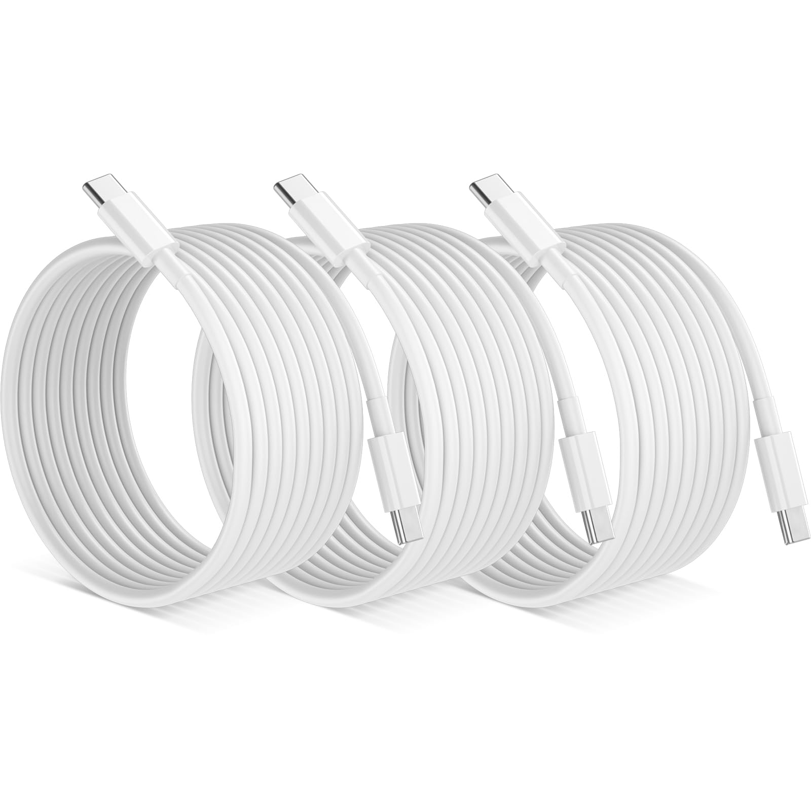 QZIIW Cavo da USB C a USB C, ricarica rapida da 240 W [confezione da 3 pezzi] Cavo di ricarica di tipo C, cavo di ricarica USB C per iPhone 16 15 Pro Max Samsung S25 S24 laptop MacBook iPad Switch