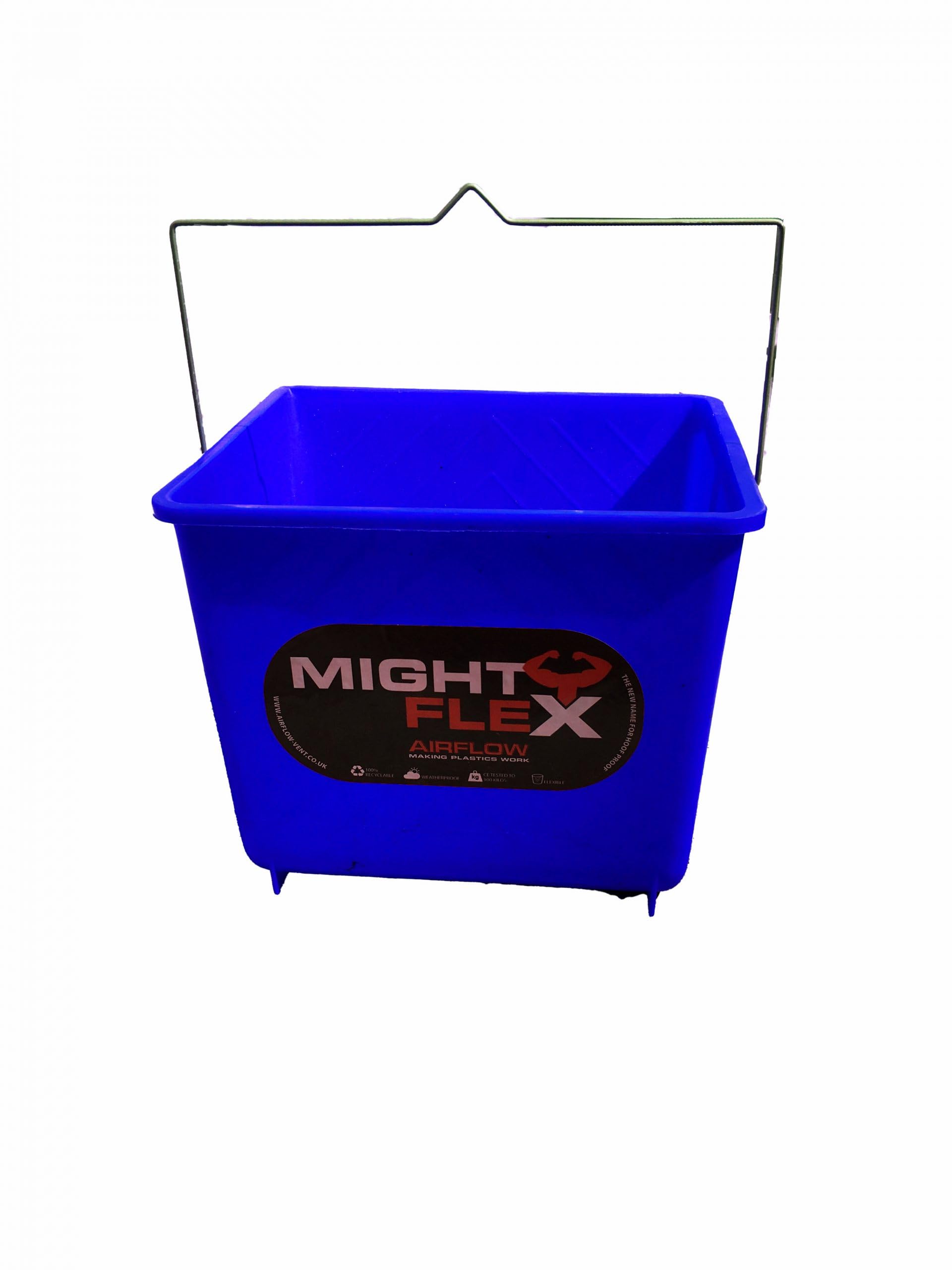 5L Mightyflex Calf Feeding Bucket – Heavy Duty Multi-Purpose Plastic Farm Tub – Reusable, Compact & Easy to Carry – For Livestock Feeding, Mixing, Gardening & More – Multiple Colours_Blue