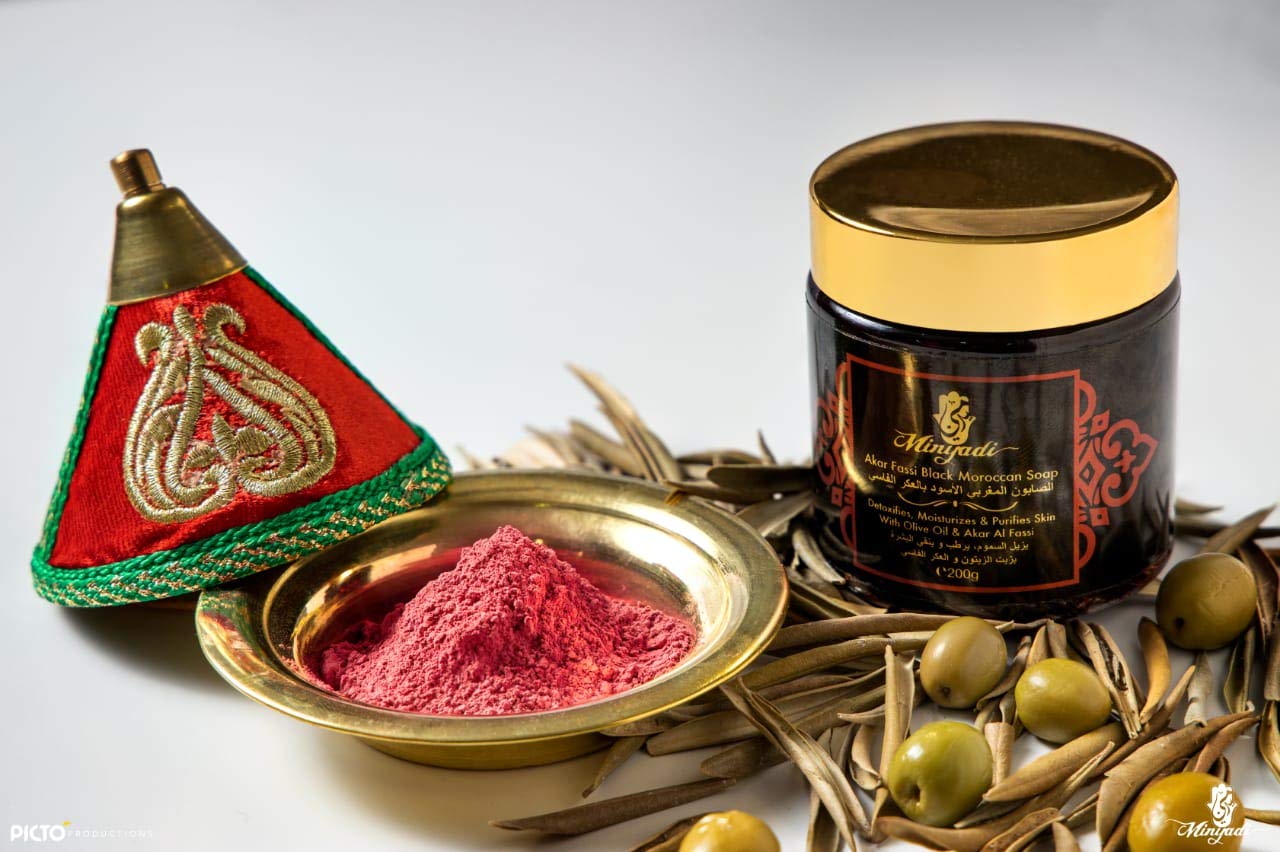 Minyadi Akar Al Fassi Black Moroccan Soap, 200g