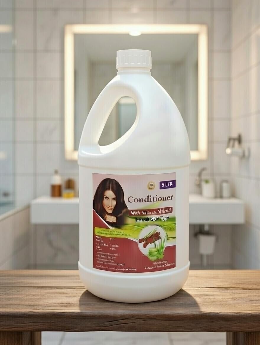 Hair Conditioner with Aloe Vera & Shikakai 5 Litre | Smooth & Nourishing Hair Conditioner for Dry & Frizzy Hair | Bulk Refill Pack for Salon, Spa & Professional Use-picture-40