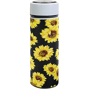 sunflower vacuum flask