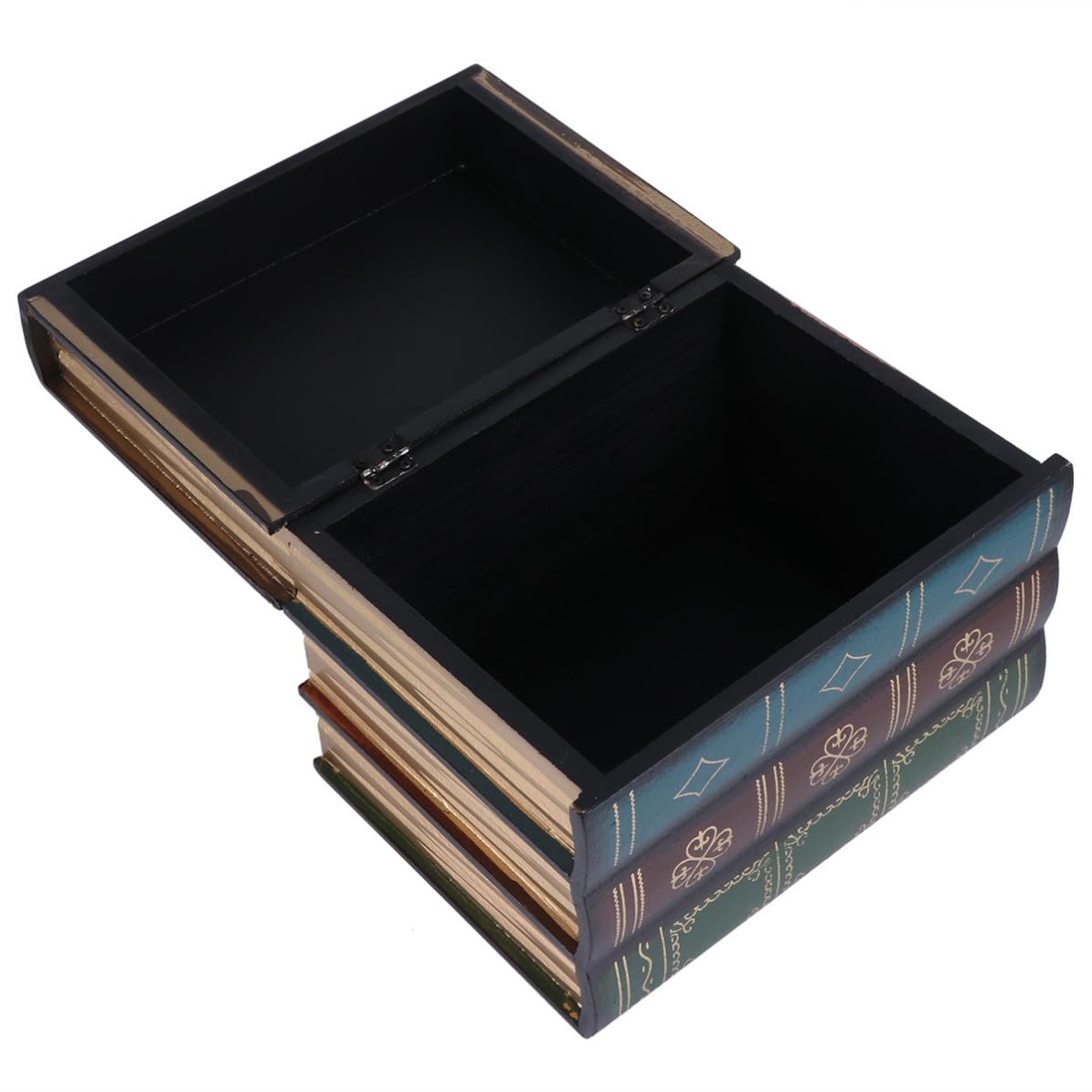 Boîte de rangement de livre rétro en MDF : l'illusion parfaite pour une étagère élégante.
