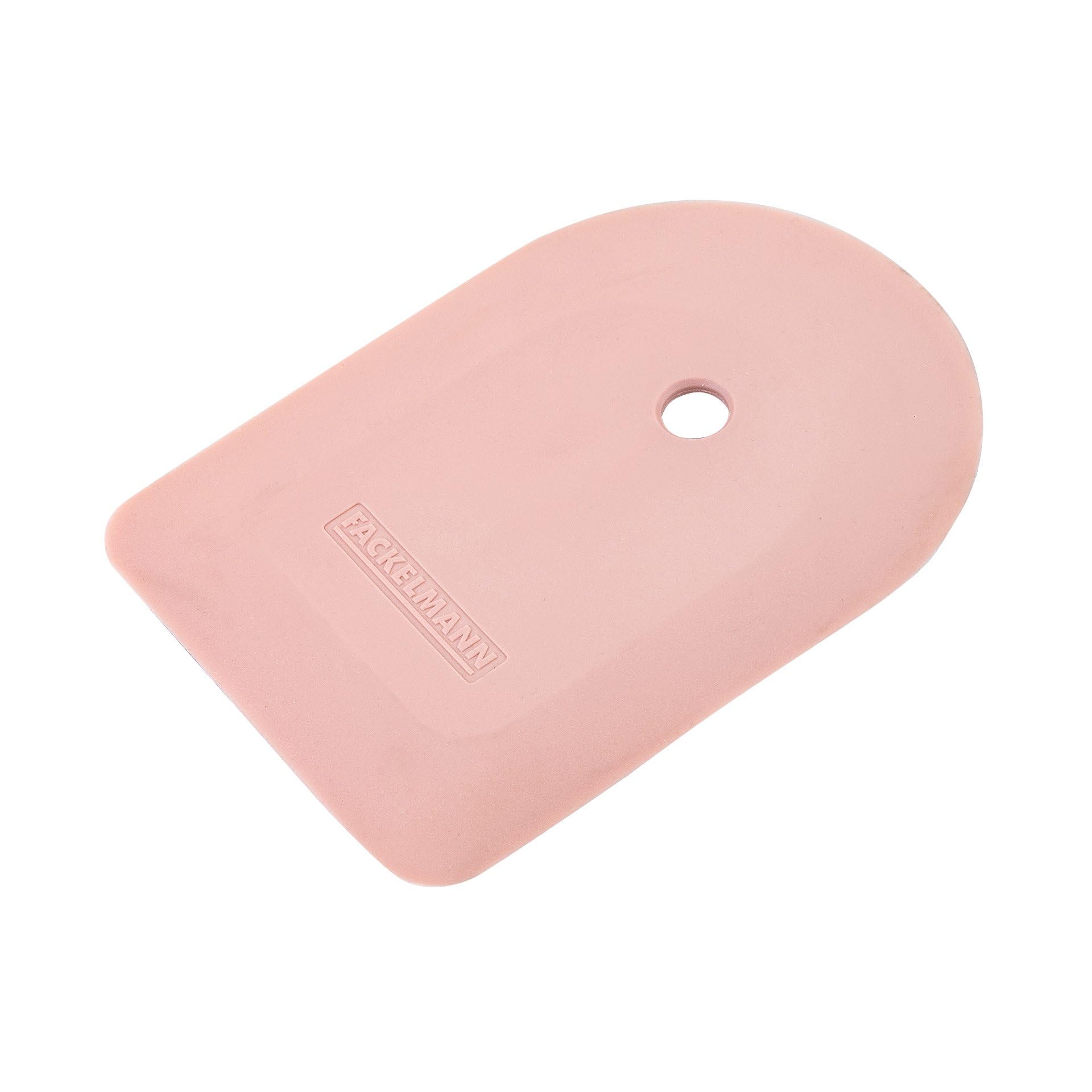 Fackelmann Squeegee Blossom Harmony Multi Scraper - Silicone Scraper in Matte Apricot, Round Shape for Bowls & Pots, for Painting & Cleaning, Dishwasher Safe, Designed in Germany