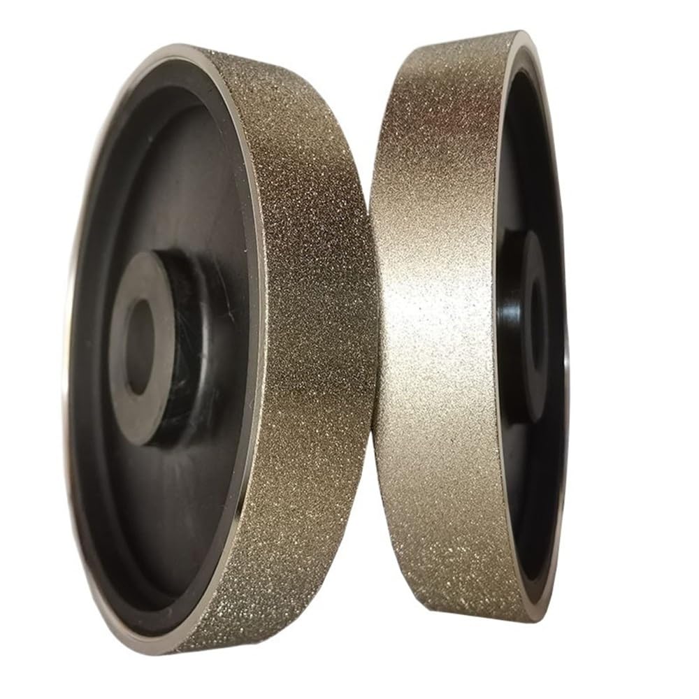 wytrzymała tarcza szlifierska diamentowa, Diamentowa ściernica galwaniczna 150x25,4x25mm z 3 tulejami redukcyjnymi, ziarnistość 60-600(150)