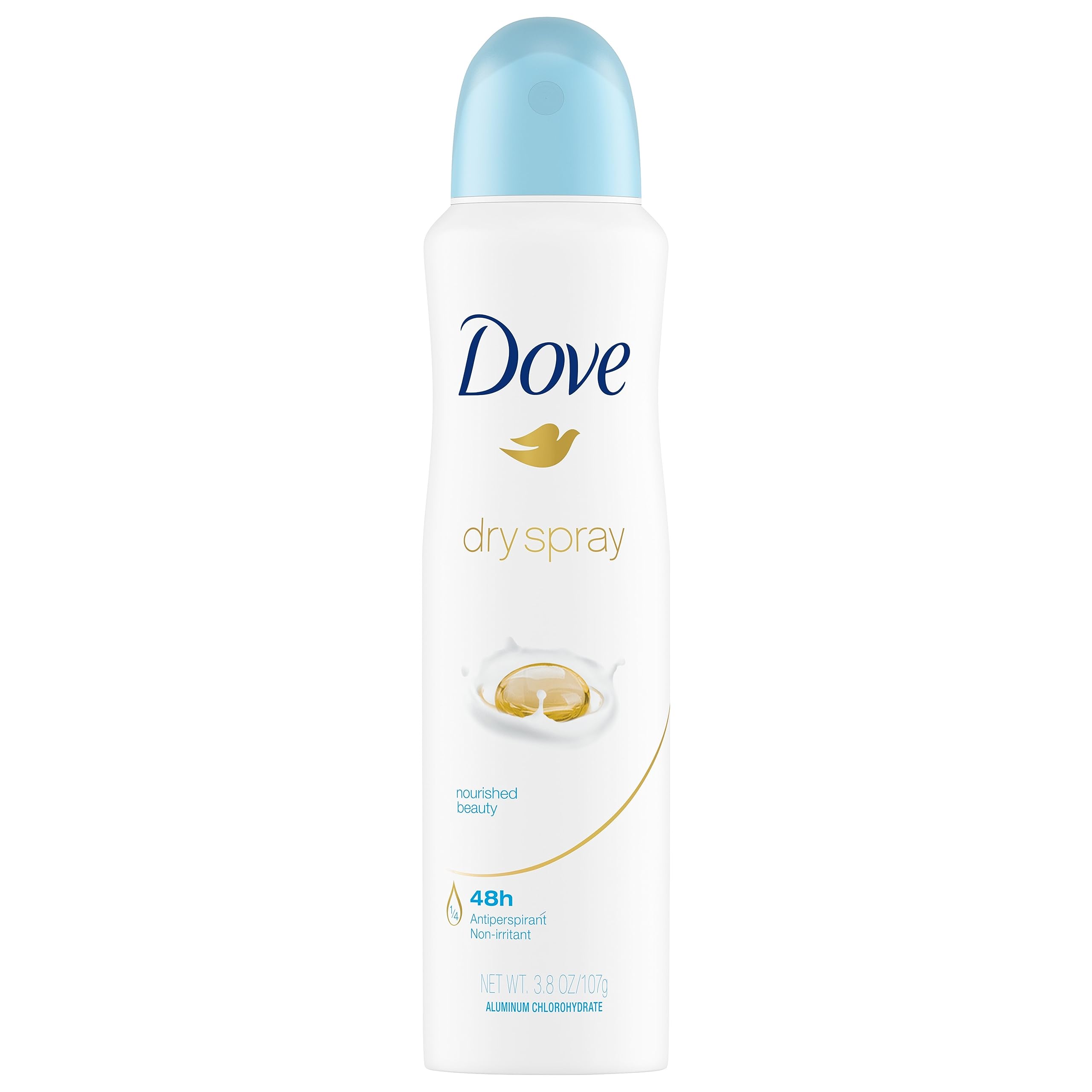 Dove Dry Spray Antiperspirant, Nourished Beauty 3.80 oz (Pack of 5)