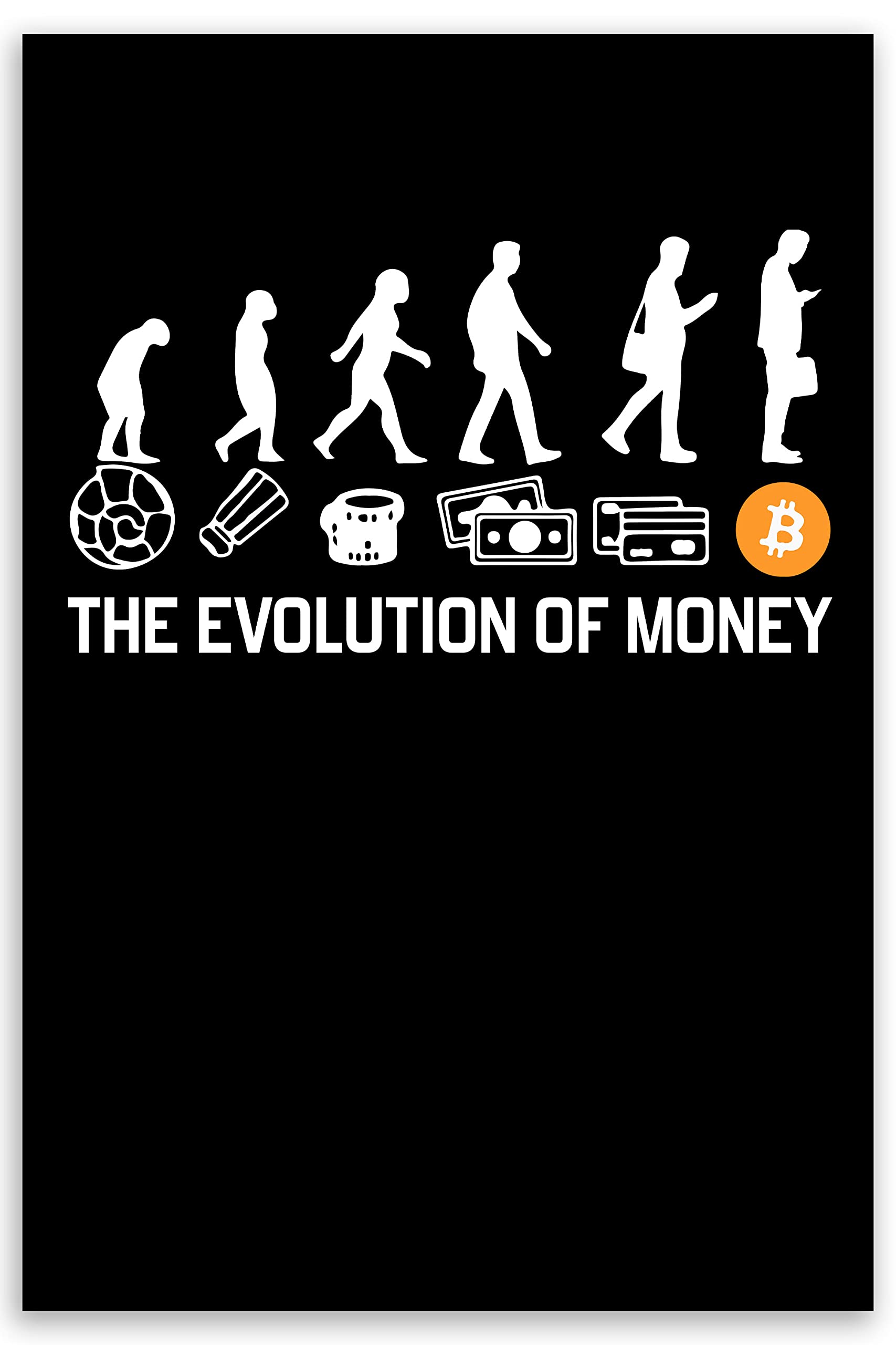 Crypto Lover Wall Poster The Evolution of Money Bitcoin Cryptocurrency Gift  Wall Art Print Poster Home Decor (9″ × 11″) : Amazon.ca: Home