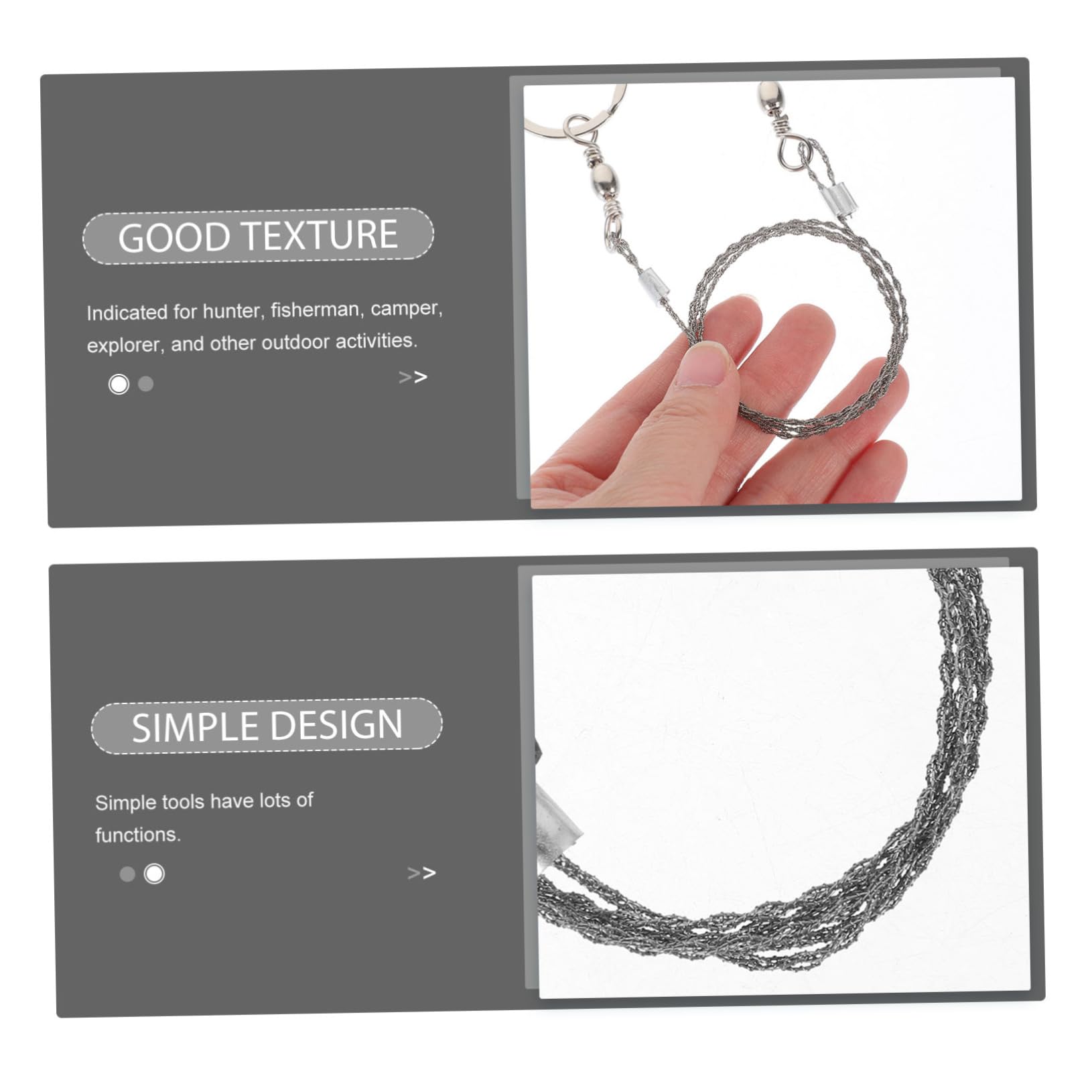 NULYLU Survival Wire Saws No Maintenance Needed for Camping and Emergency Use